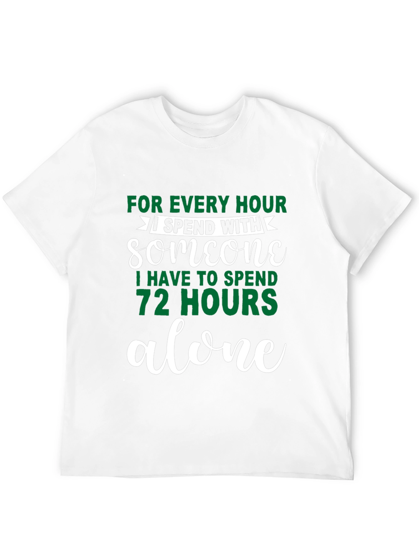 Black Introvert Humor T-Shirt: For Every Hour I Spend With Someone view 12