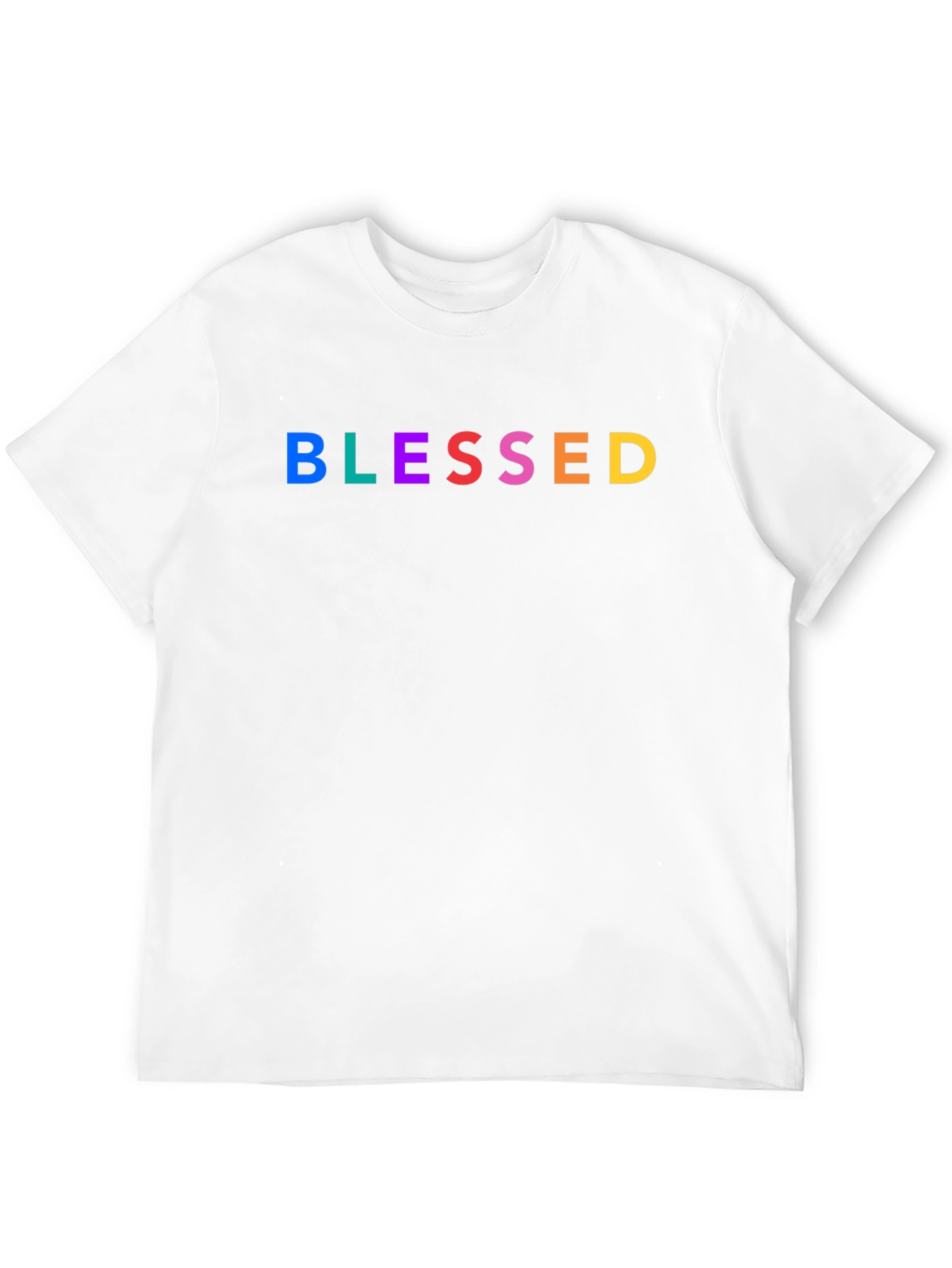 Black Blessed Rainbow Graphic Tee - Black view 12
