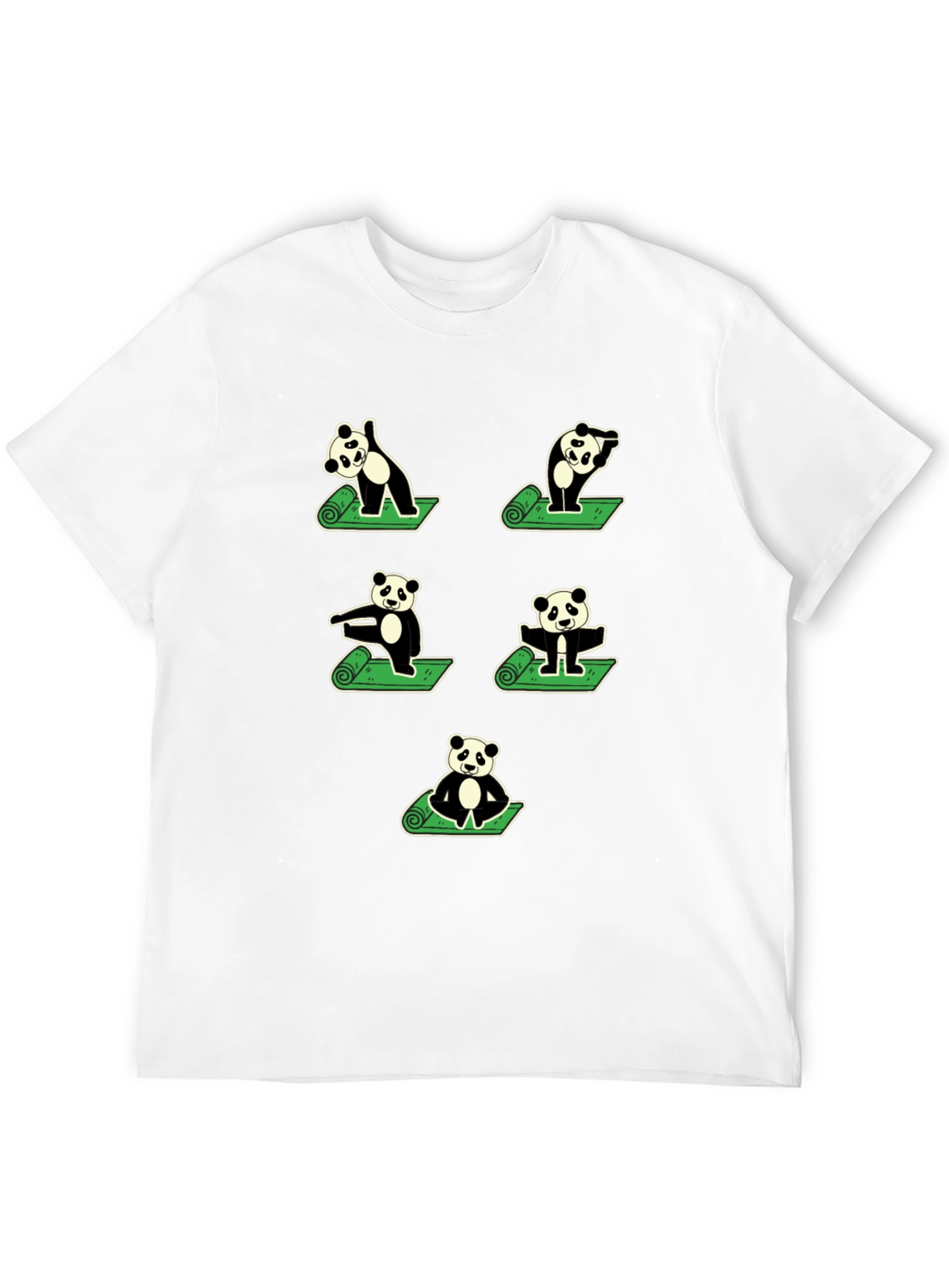 Black Yoga Panda T-Shirt view 12