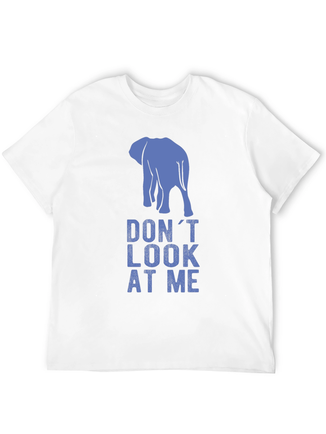 Black Don't Look At Me Elephant Graphic Tee view 12