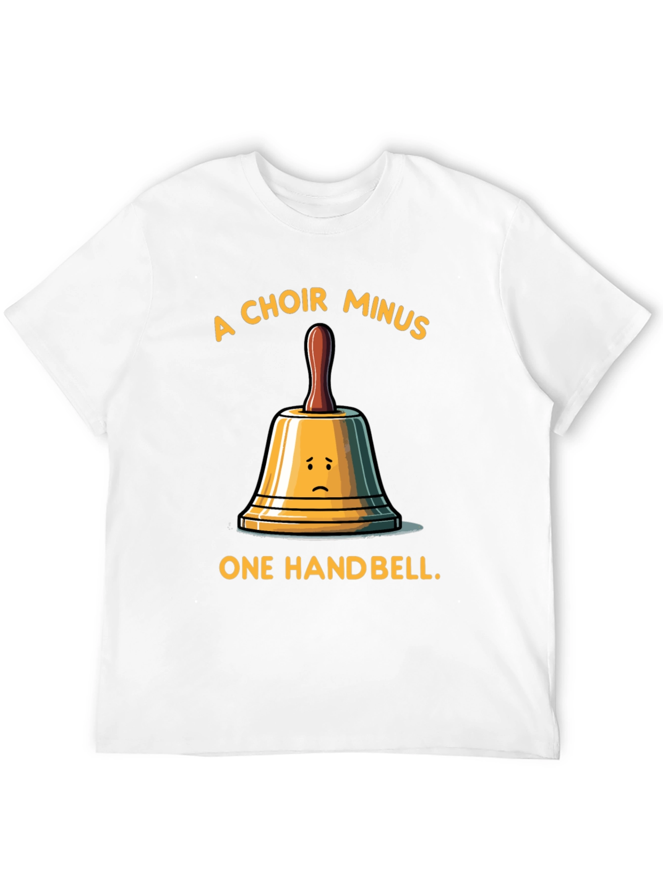 Black Funny Choir Handbell Graphic T-Shirt view 12