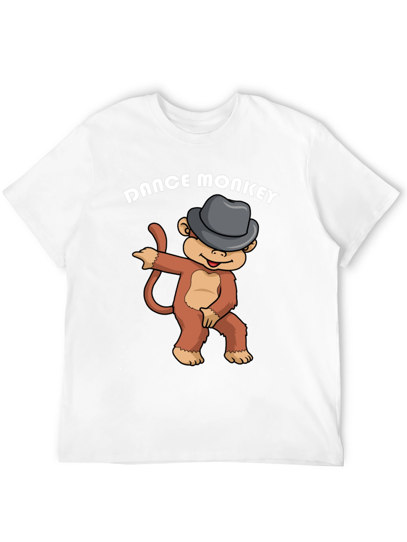 Black Dance Monkey Graphic Tee - Fun Cartoon Shirt view 12