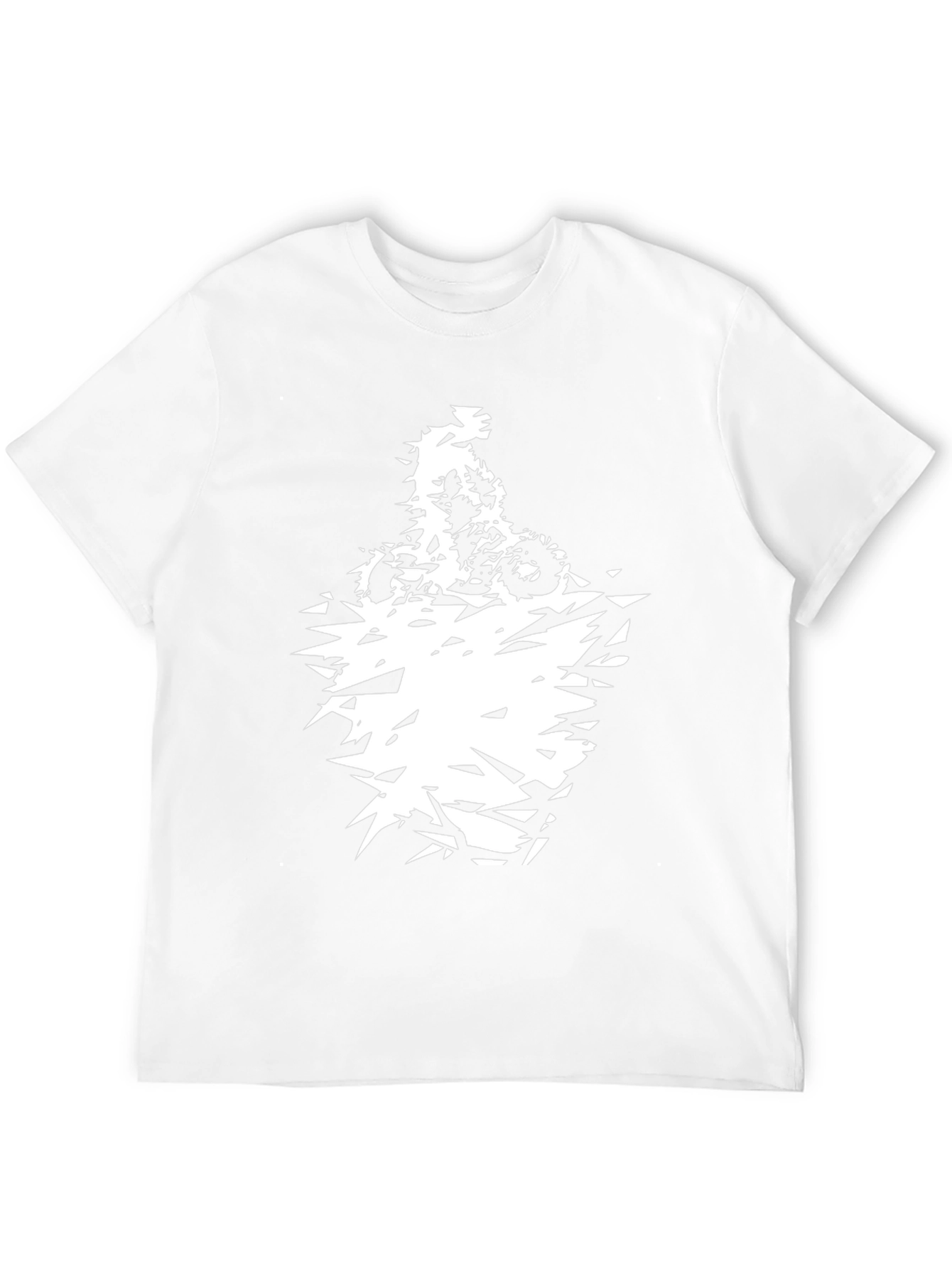 Black Men's Black Graphic Tee - Abstract Motorcycle view 12