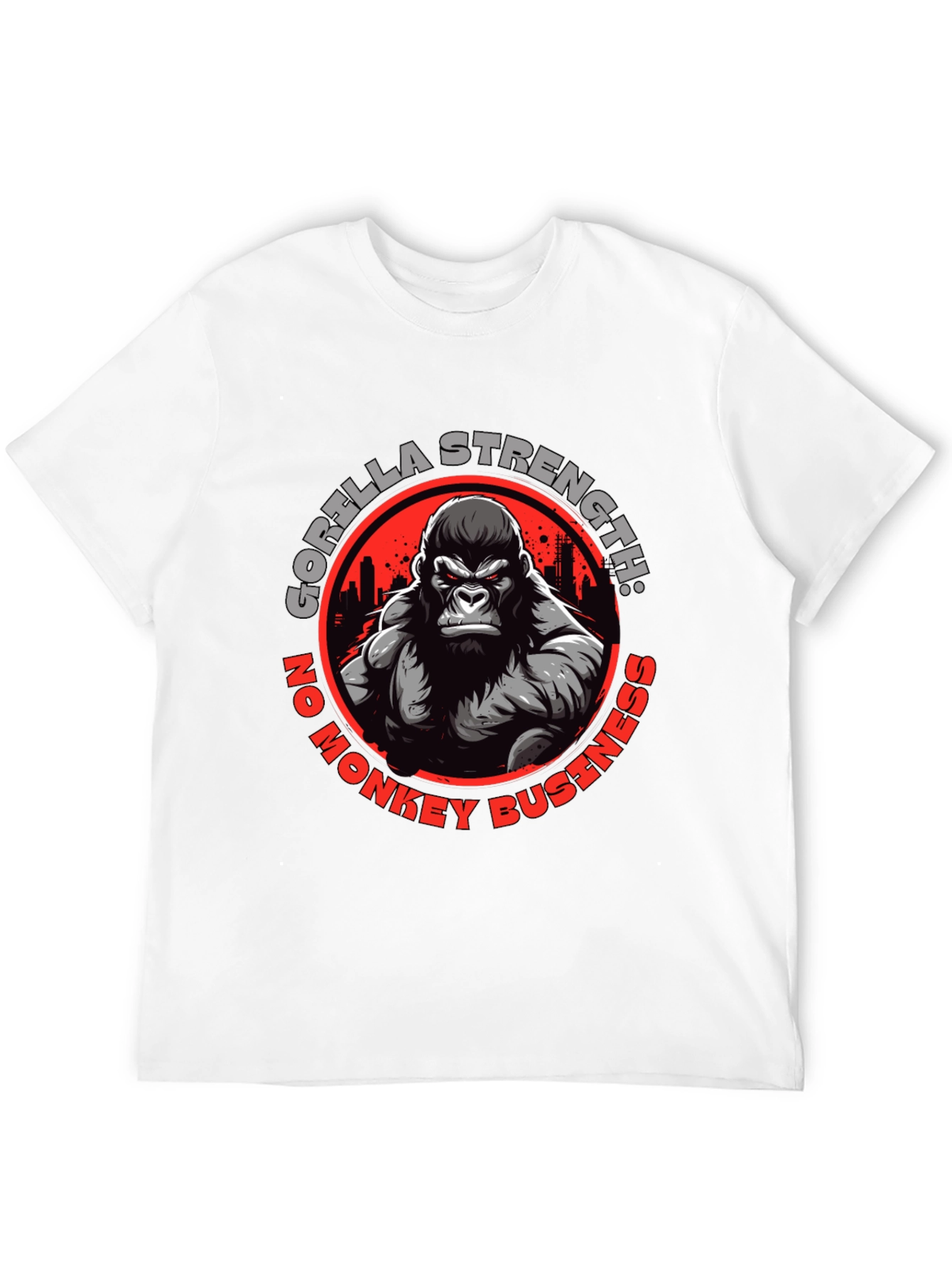Black Gorilla Strength Graphic T-Shirt view 12