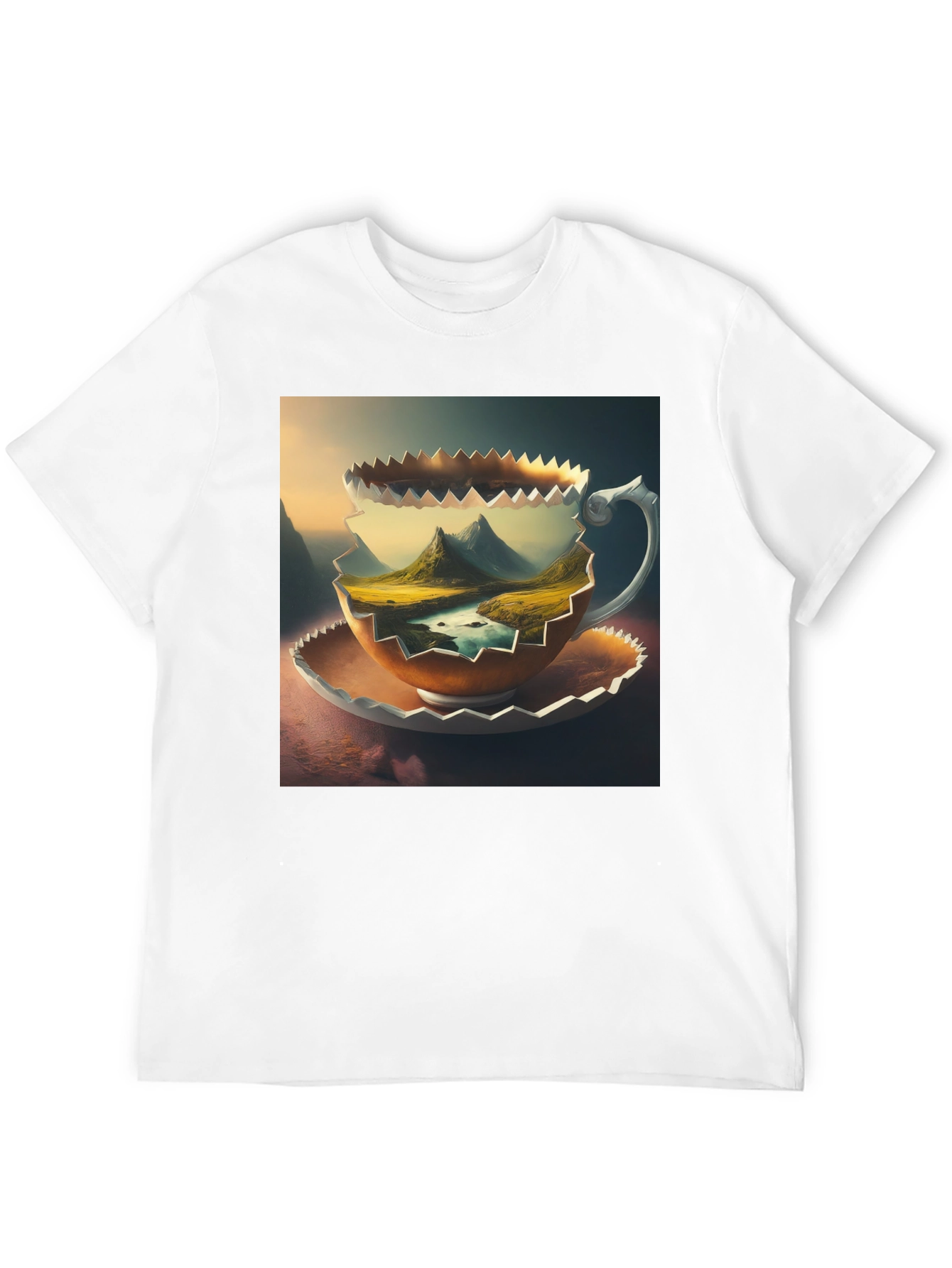 Black Mountain View Coffee Cup T-Shirt view 12