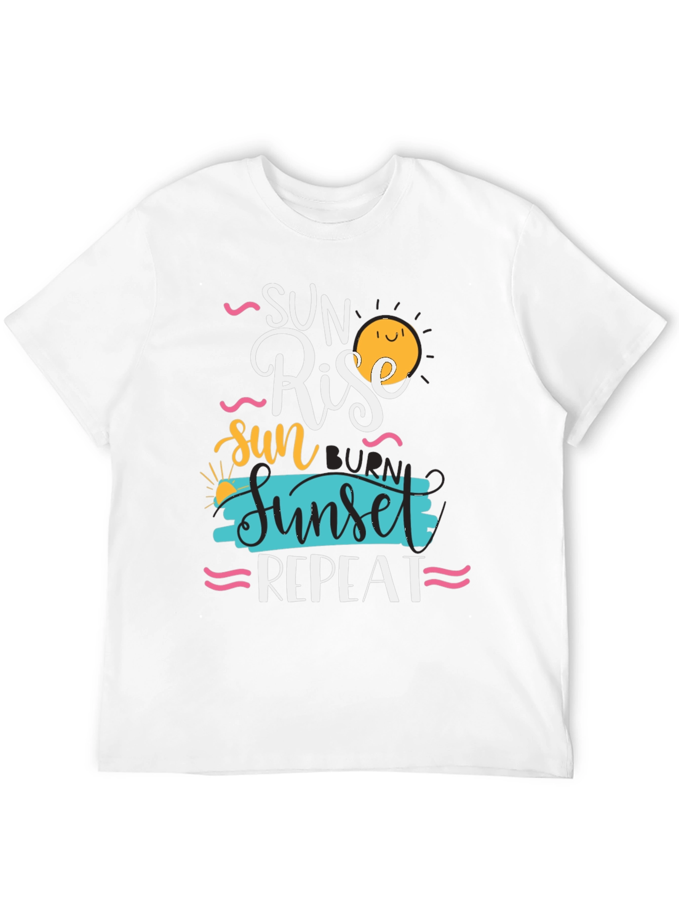 Sun Rise Sunset Repeat Graphic Tee - 12