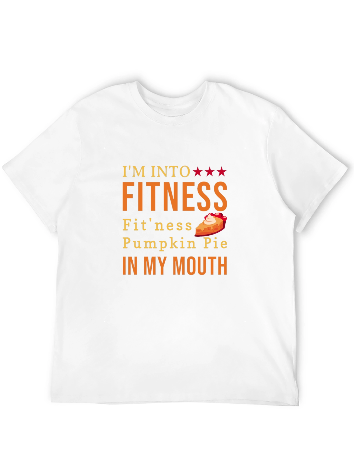 Black Funny Pumpkin Pie Fitness T-Shirt view 12