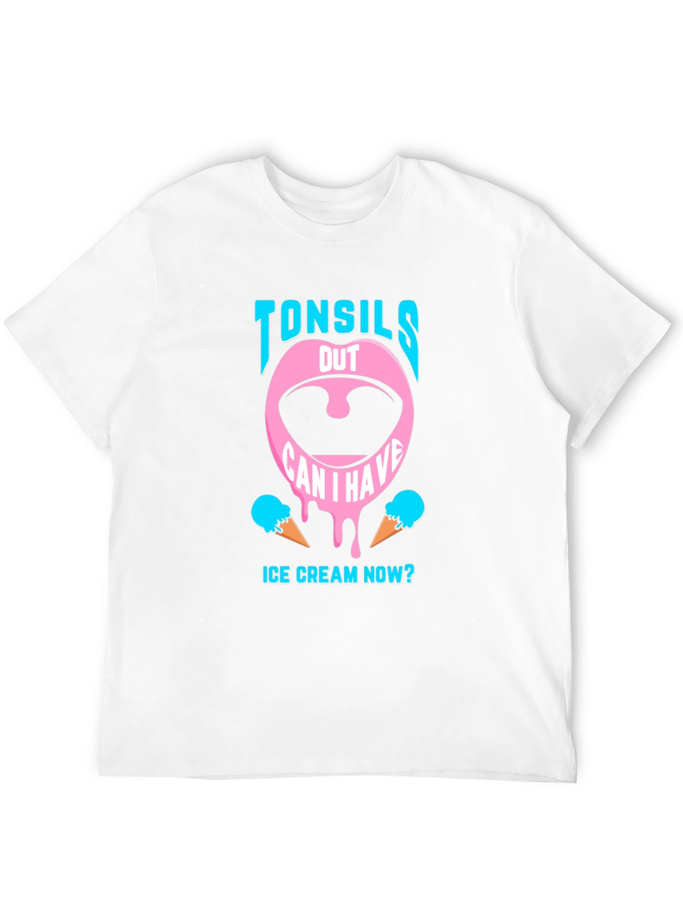 Black Tonsils Out Ice Cream T-Shirt view 12