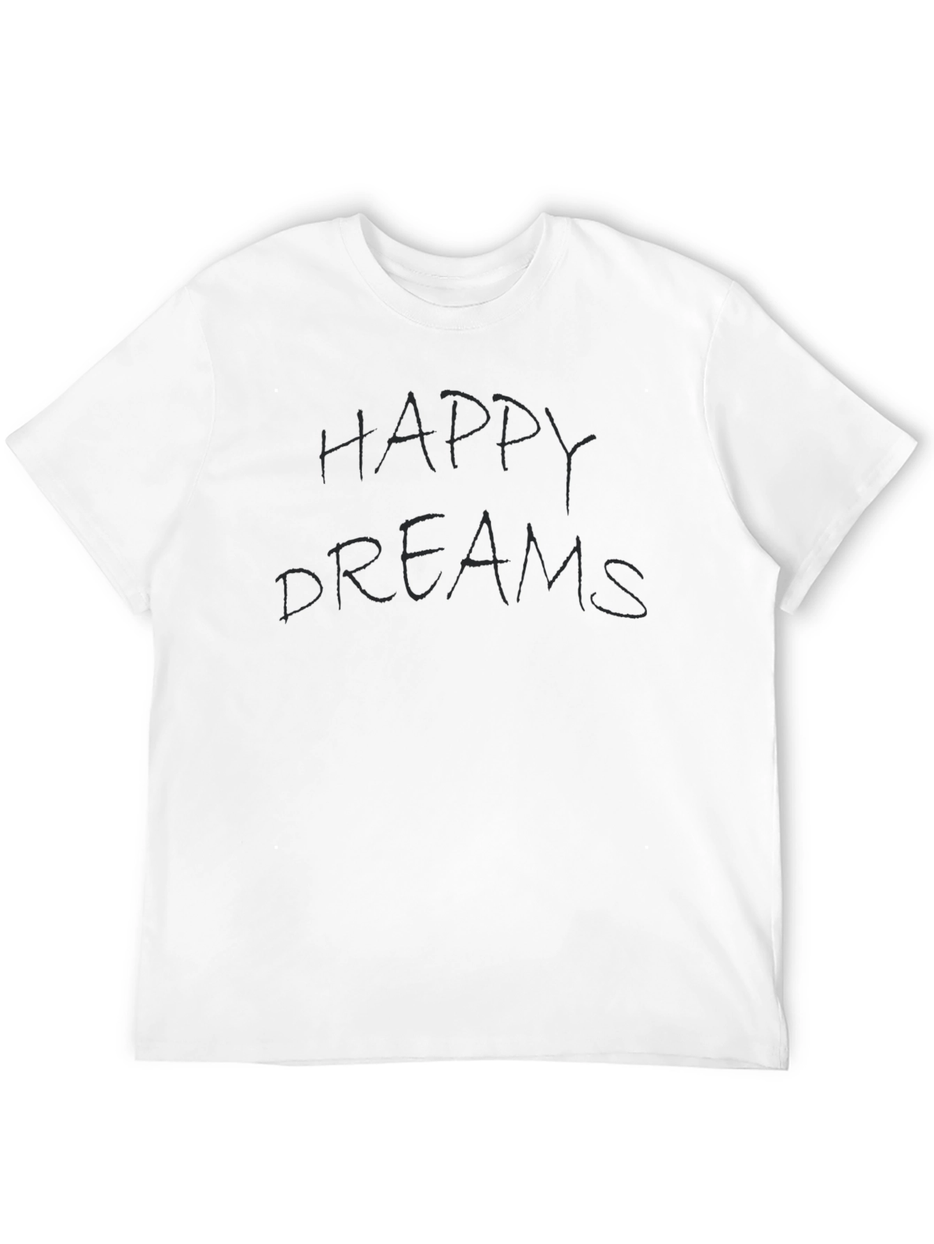 Black Happy Dreams Black Graphic T-Shirt view 12
