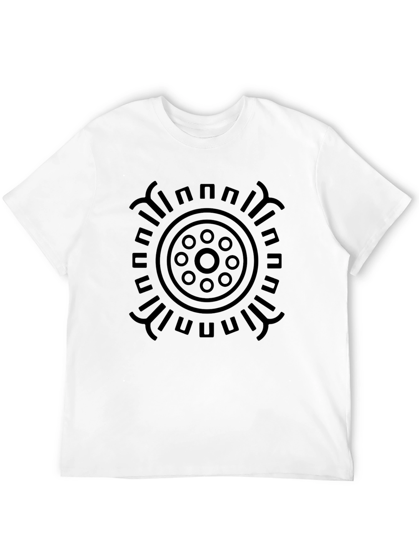 Black Abstract Graphic Print Black T-Shirt view 12