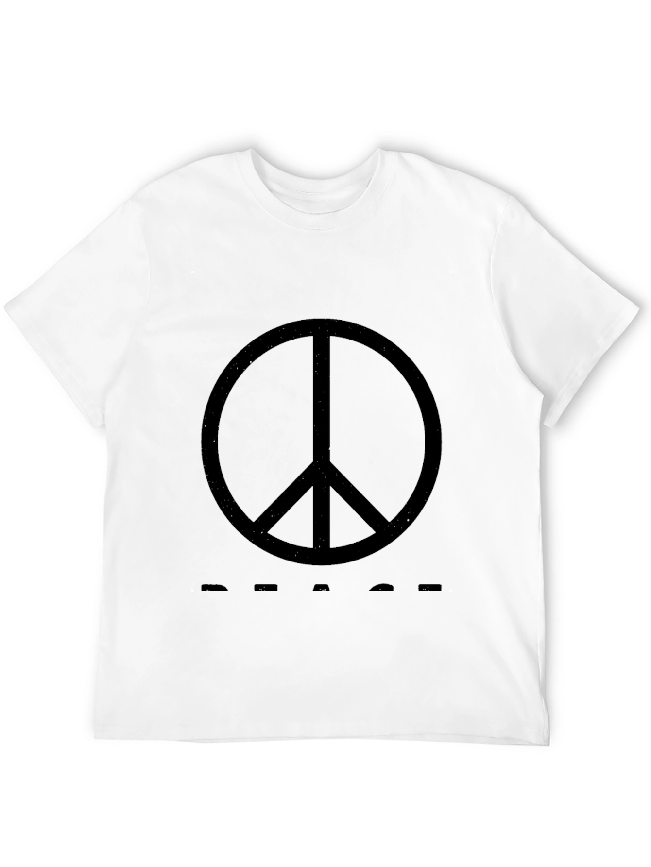 Black Peace Sign Graphic T-Shirt - Black view 12