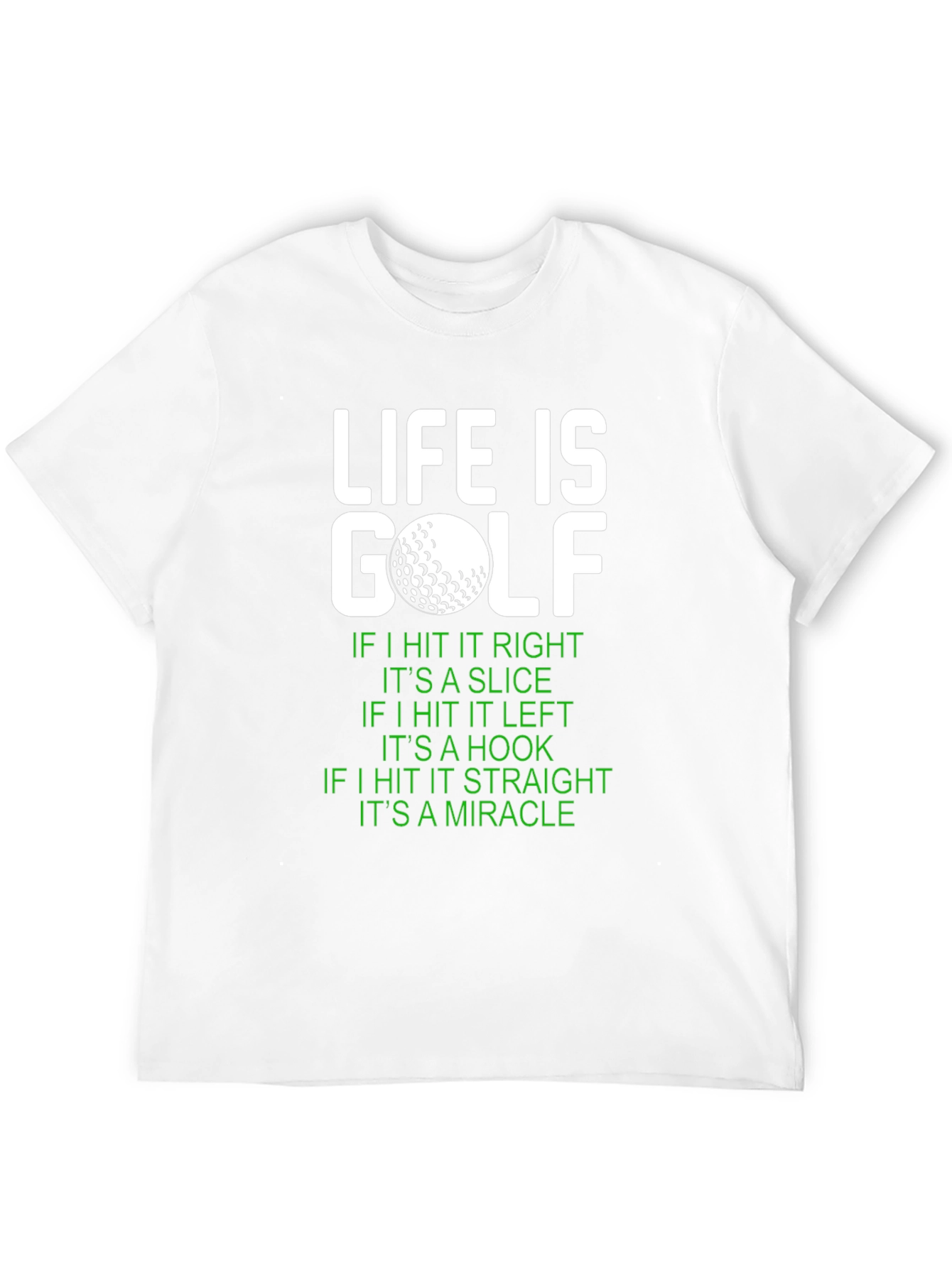 Black Life Is Golf Graphic Tee - Funny Golf Lover Gift view 12