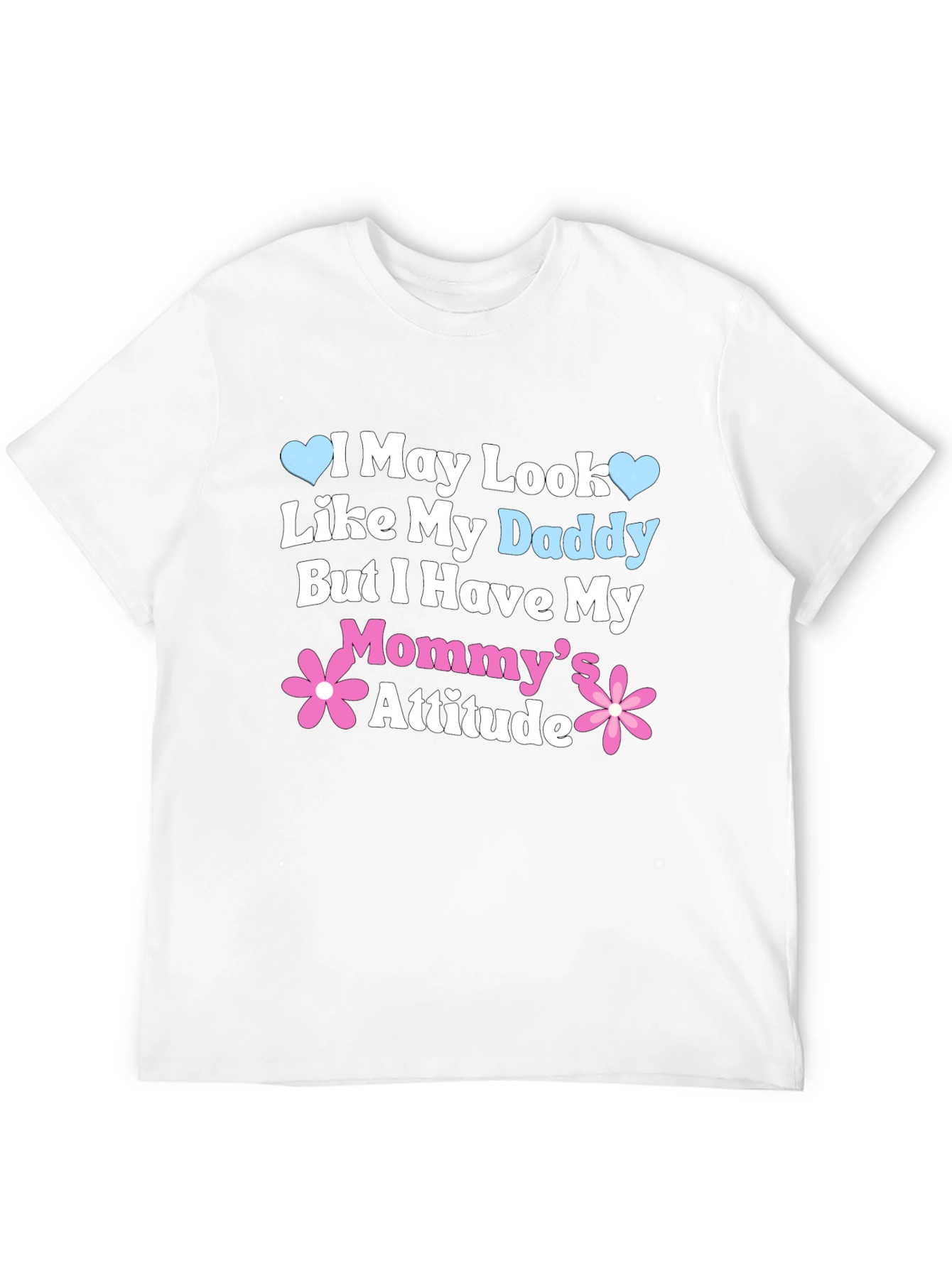 Black Daddy Looks, Mommy Attitude Tee view 12