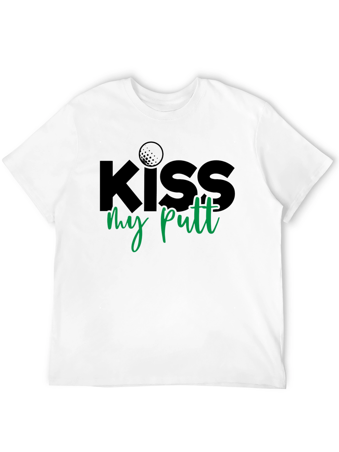 Black Kiss My Putt Graphic T-Shirt view 12