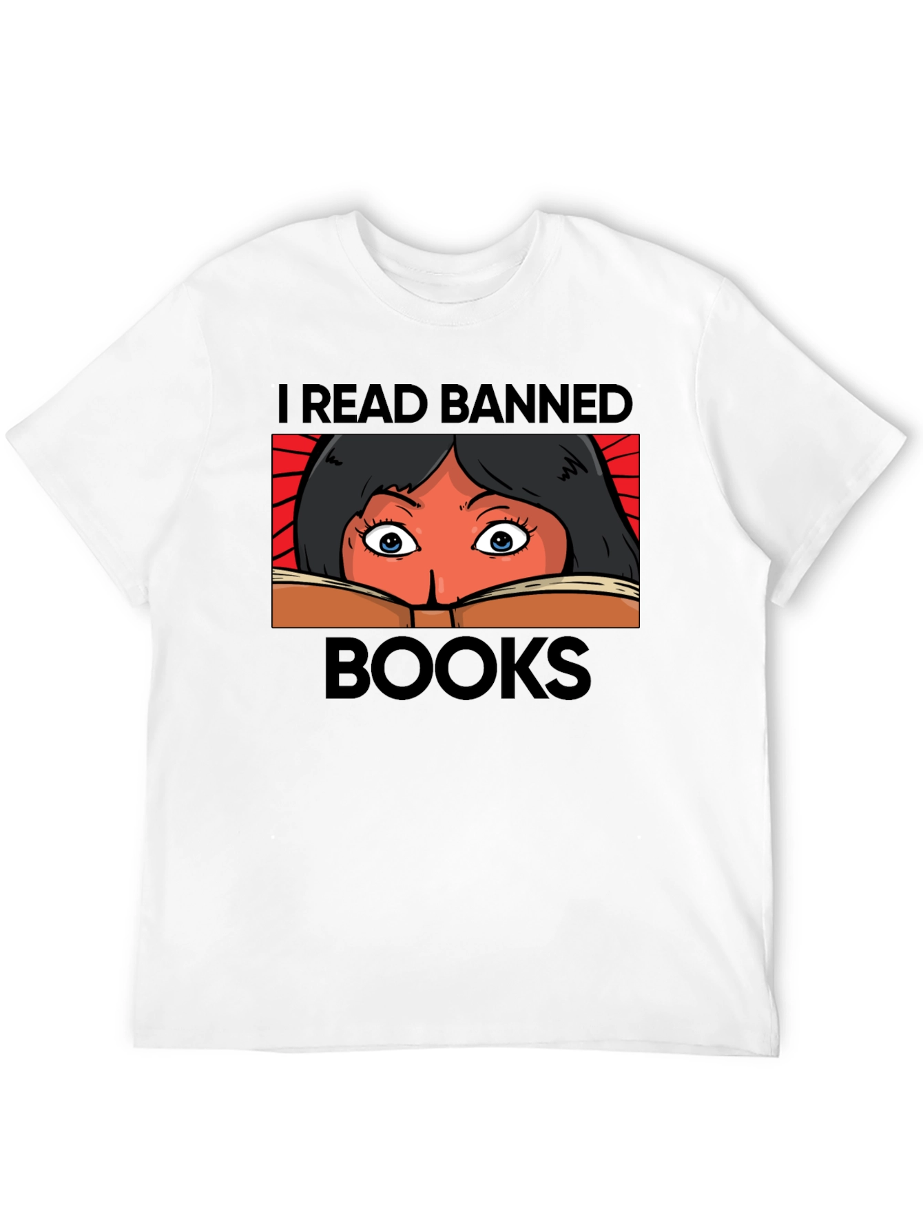 Black I Read Banned Books Graphic T-Shirt view 12