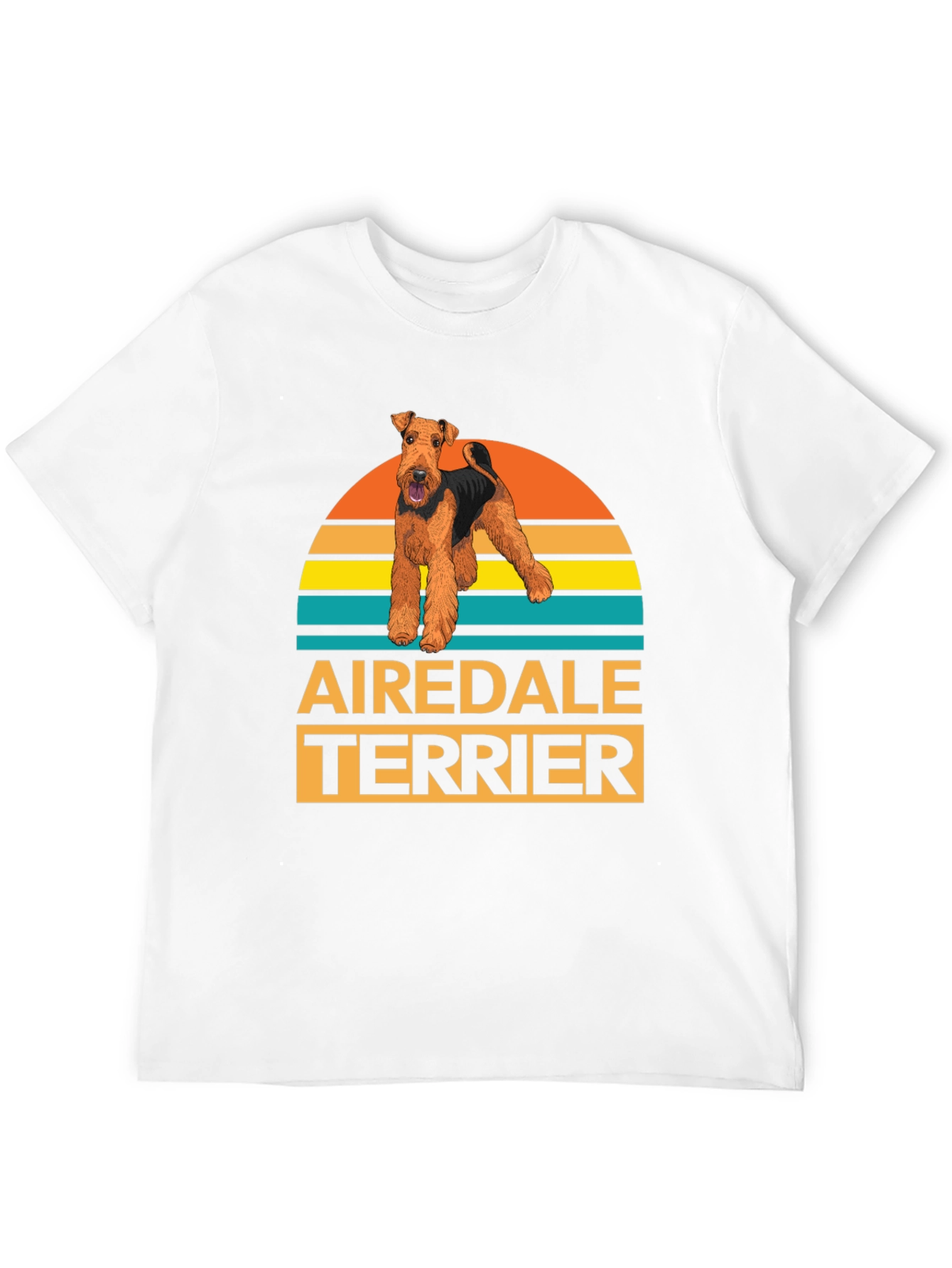 Black Airedale Terrier Dog Graphic T-Shirt view 12