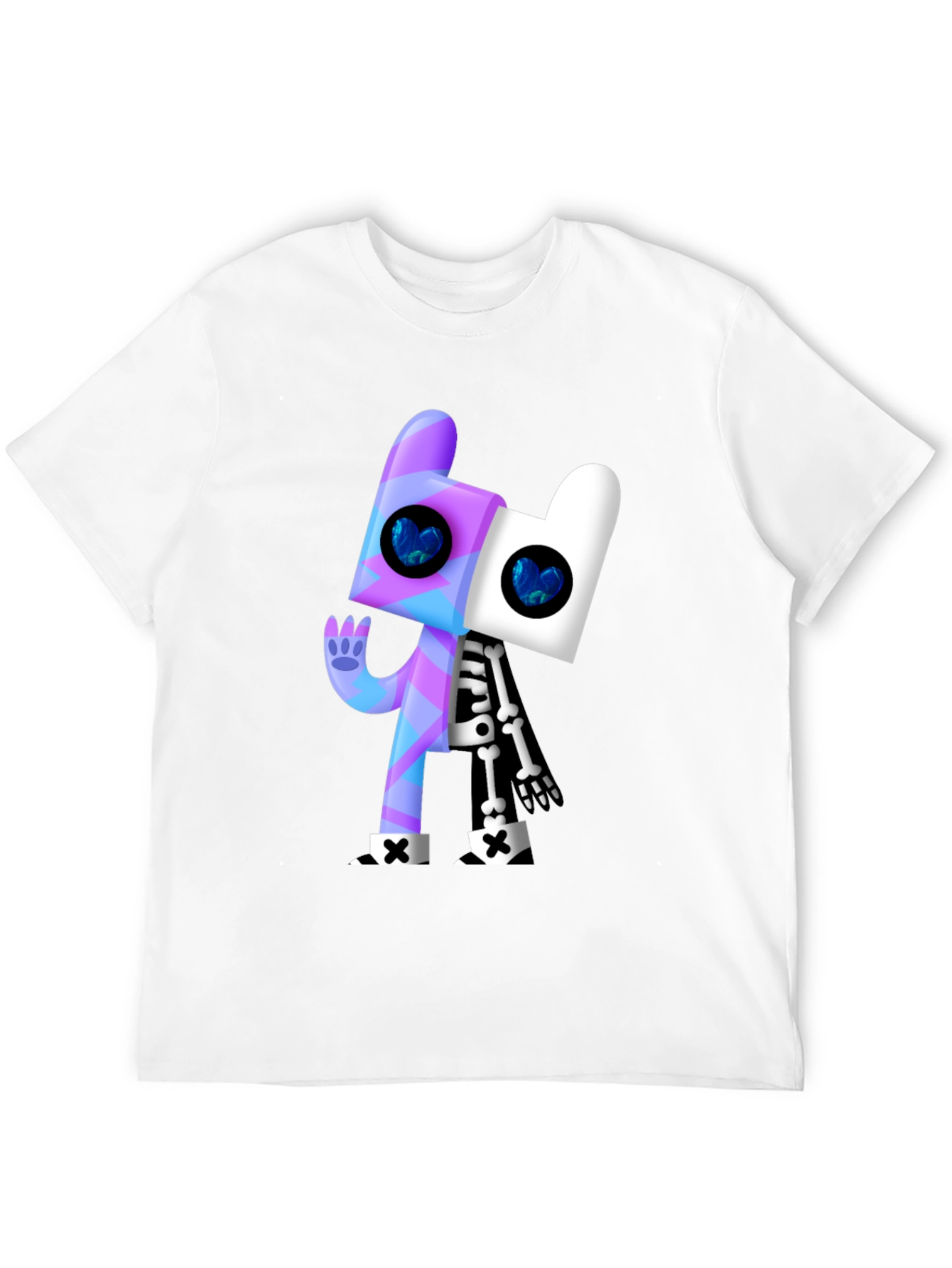 Black Cartoon Character Graphic Black T-Shirt view 12