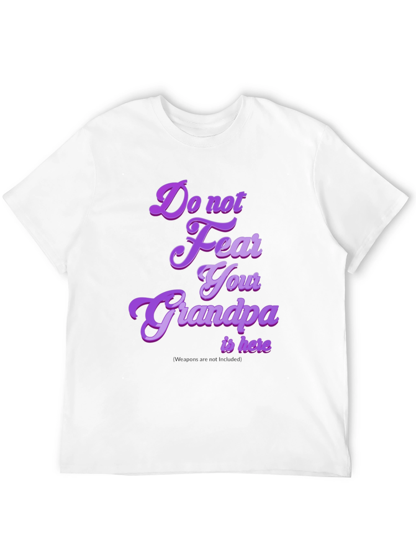 Black Funny Grandpa T-Shirt: "Do Not Fear Your Grandpa Is Here" view 12