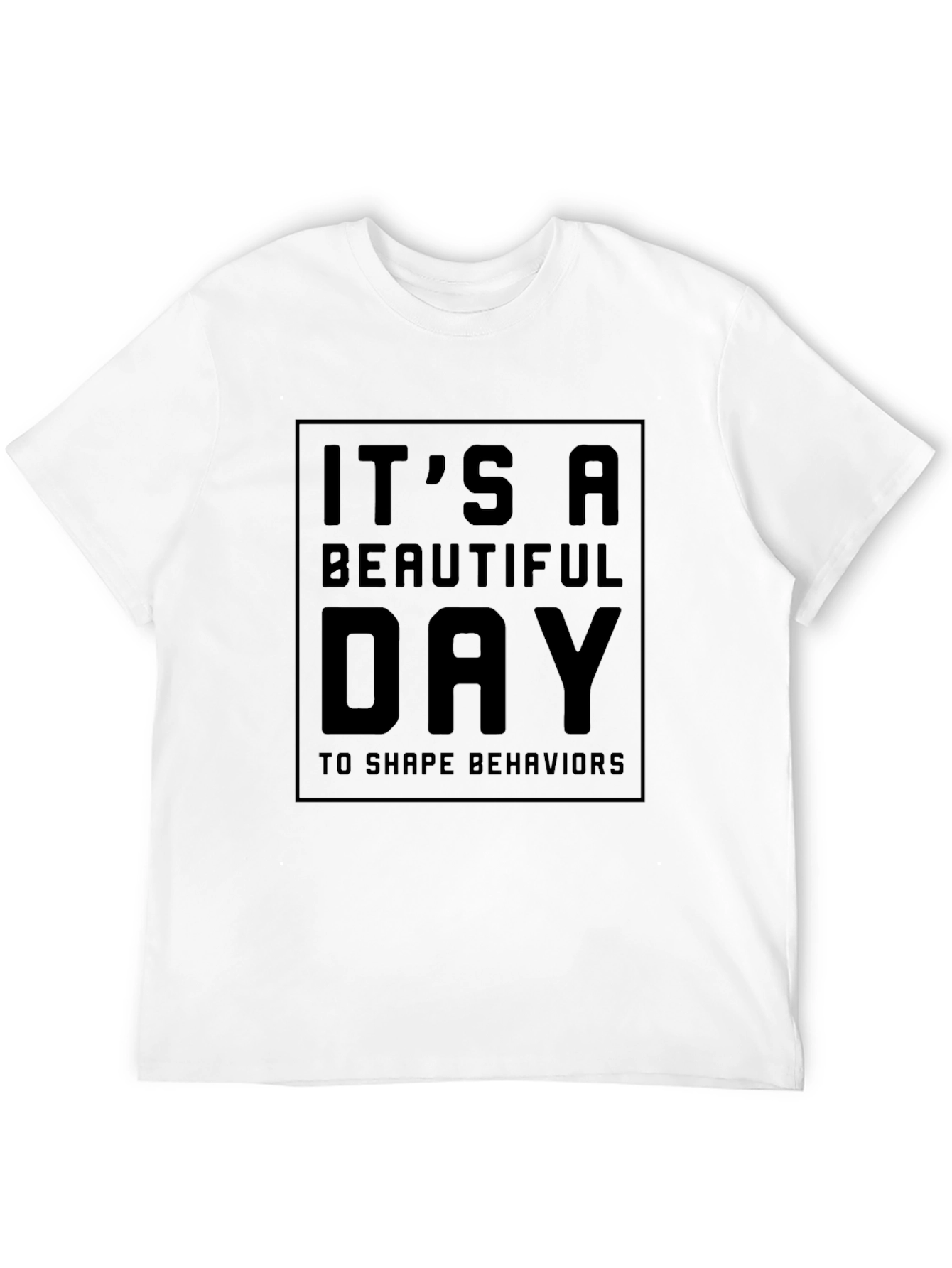 Black It's A Beautiful Day T-Shirt - Shape Behaviors view 12