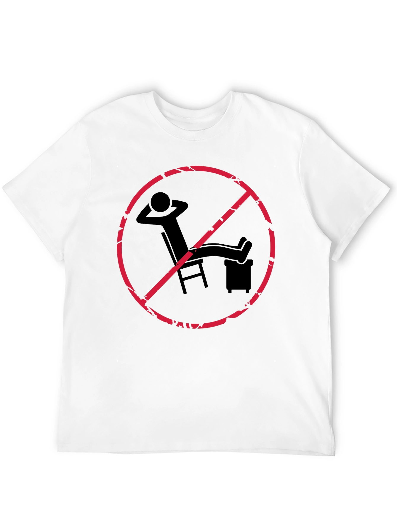 Black No Relaxing Funny Graphic T-Shirt view 12