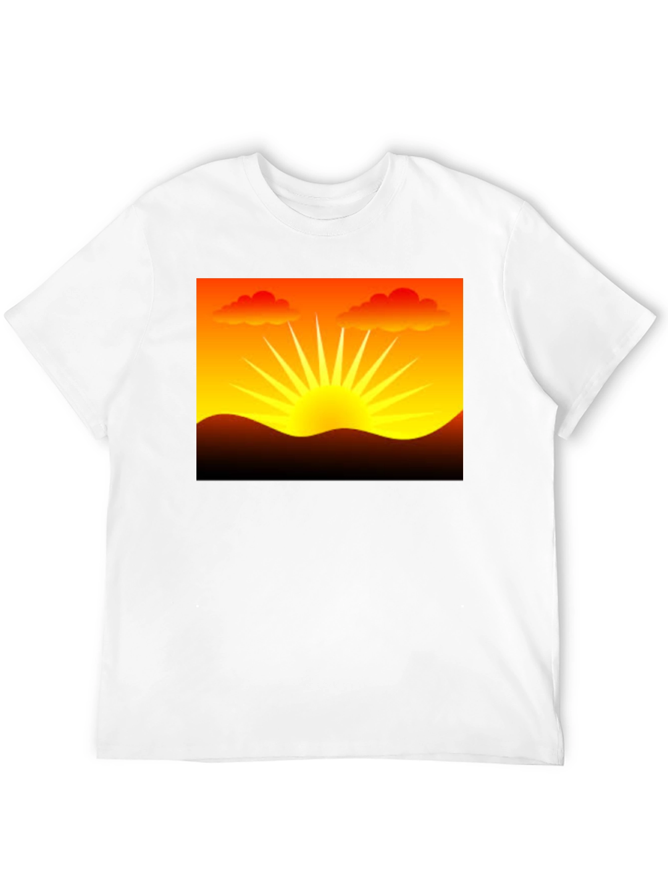 Black Sunset Graphic Black T-Shirt view 12