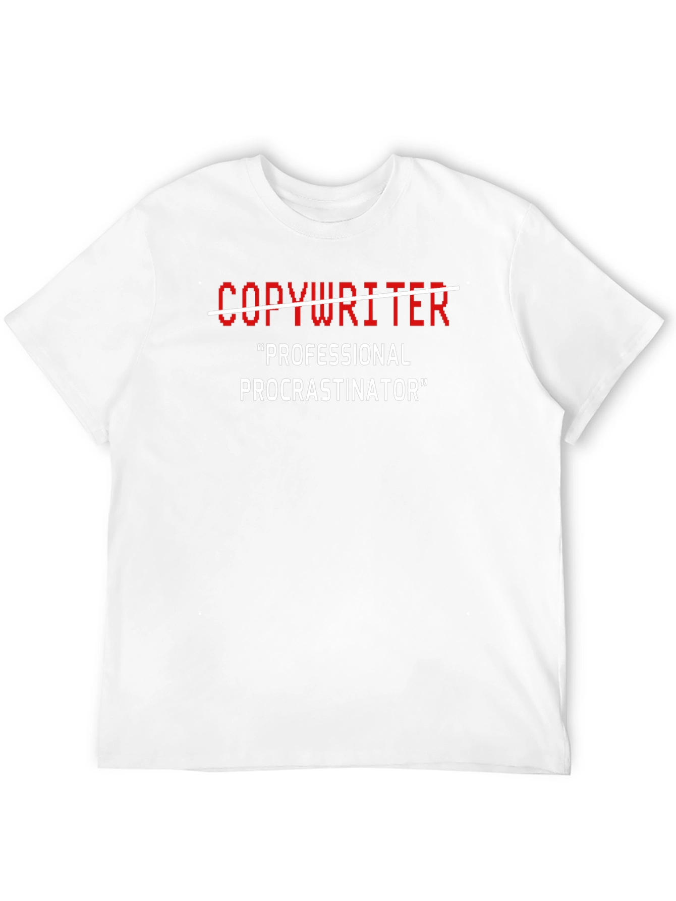 Black Professional Procrastinator Graphic T-Shirt view 12