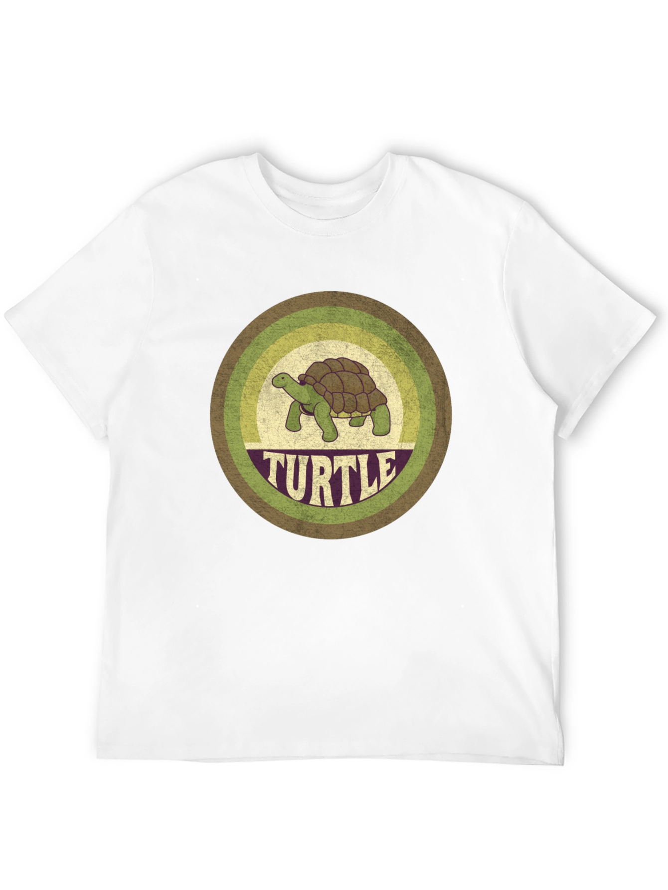 Black Retro Turtle Graphic Tee - Vintage Style Comfort view 12