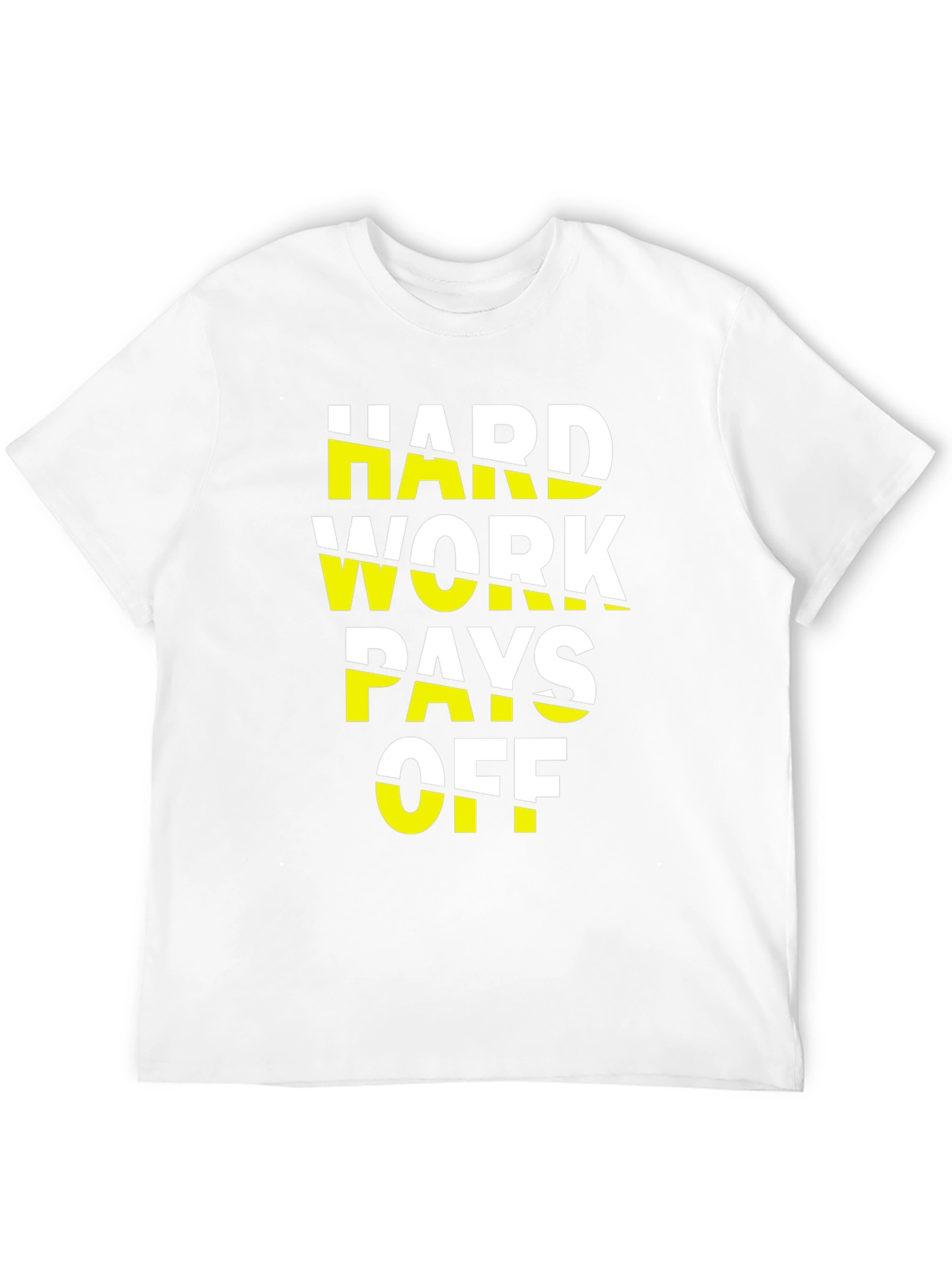 Black Hard Work Pays Off Graphic Tee view 12