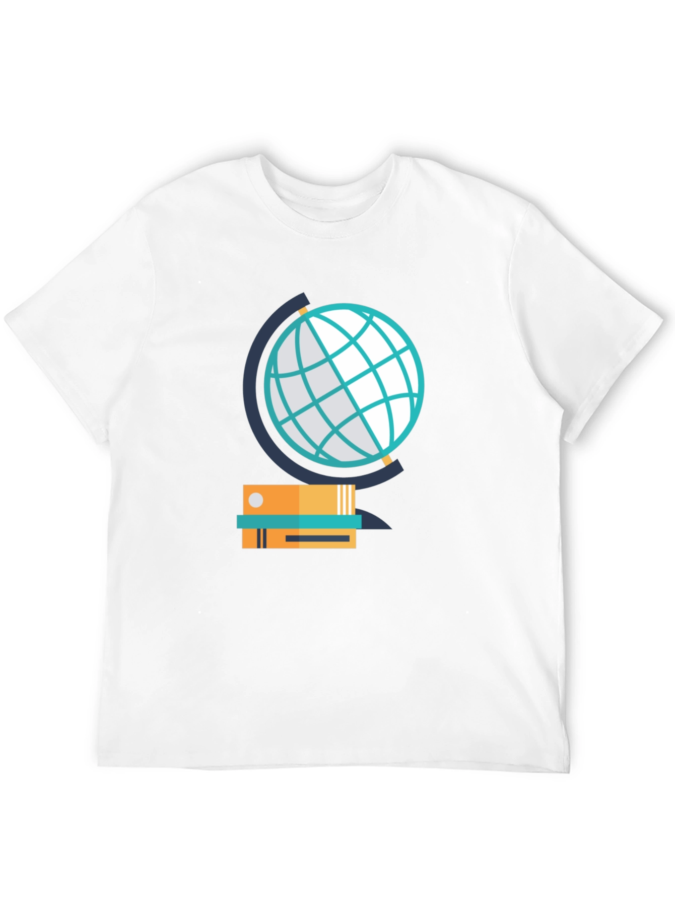 Black Globe & Books Graphic Tee - Study in Style! view 12