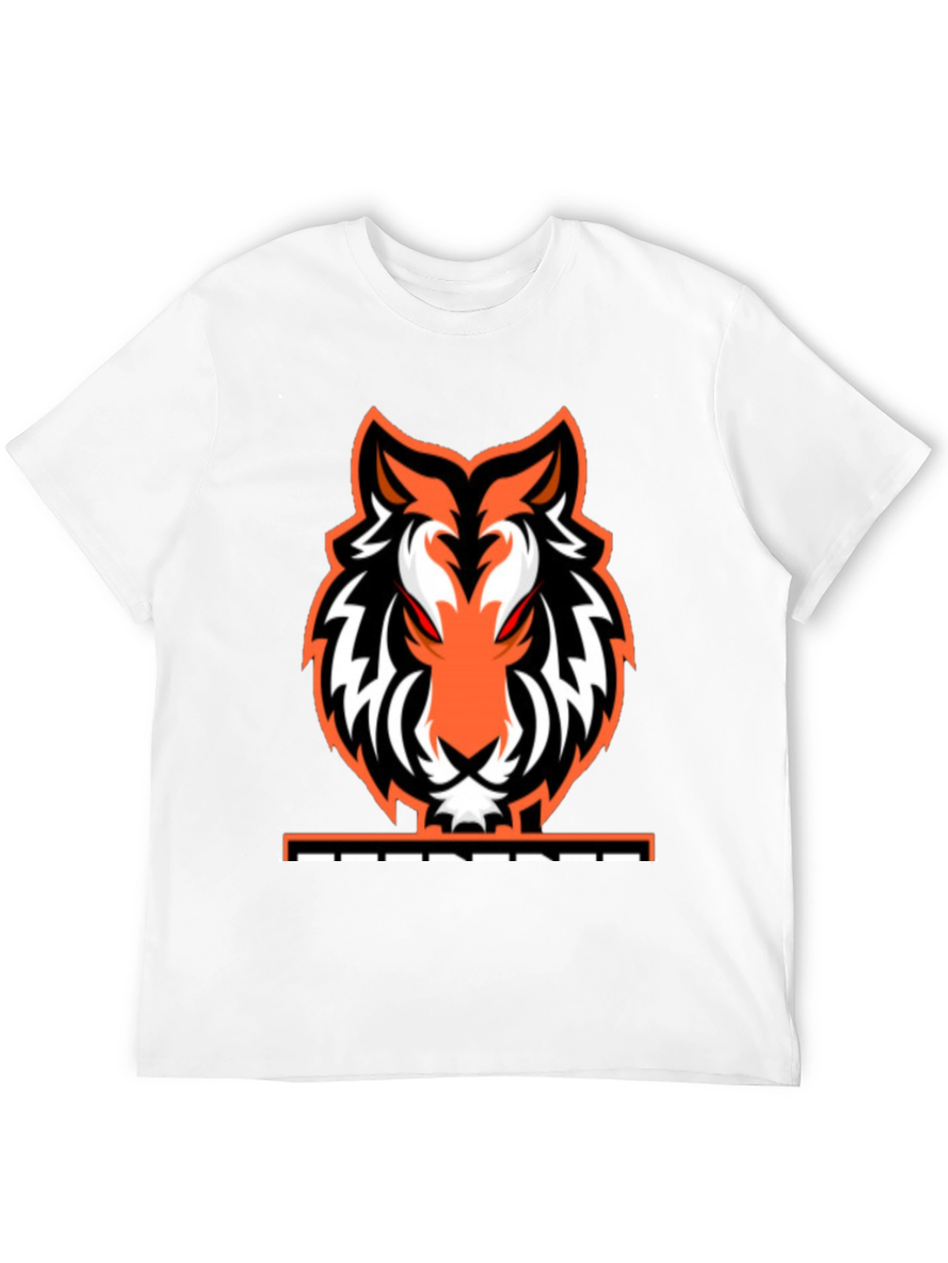 Black Fierce Tiger Graphic Tee - Black Cotton Blend view 12