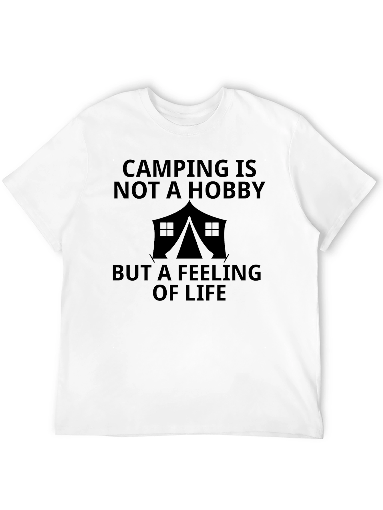 Black Camping Is Not a Hobby Black Graphic Tee view 12