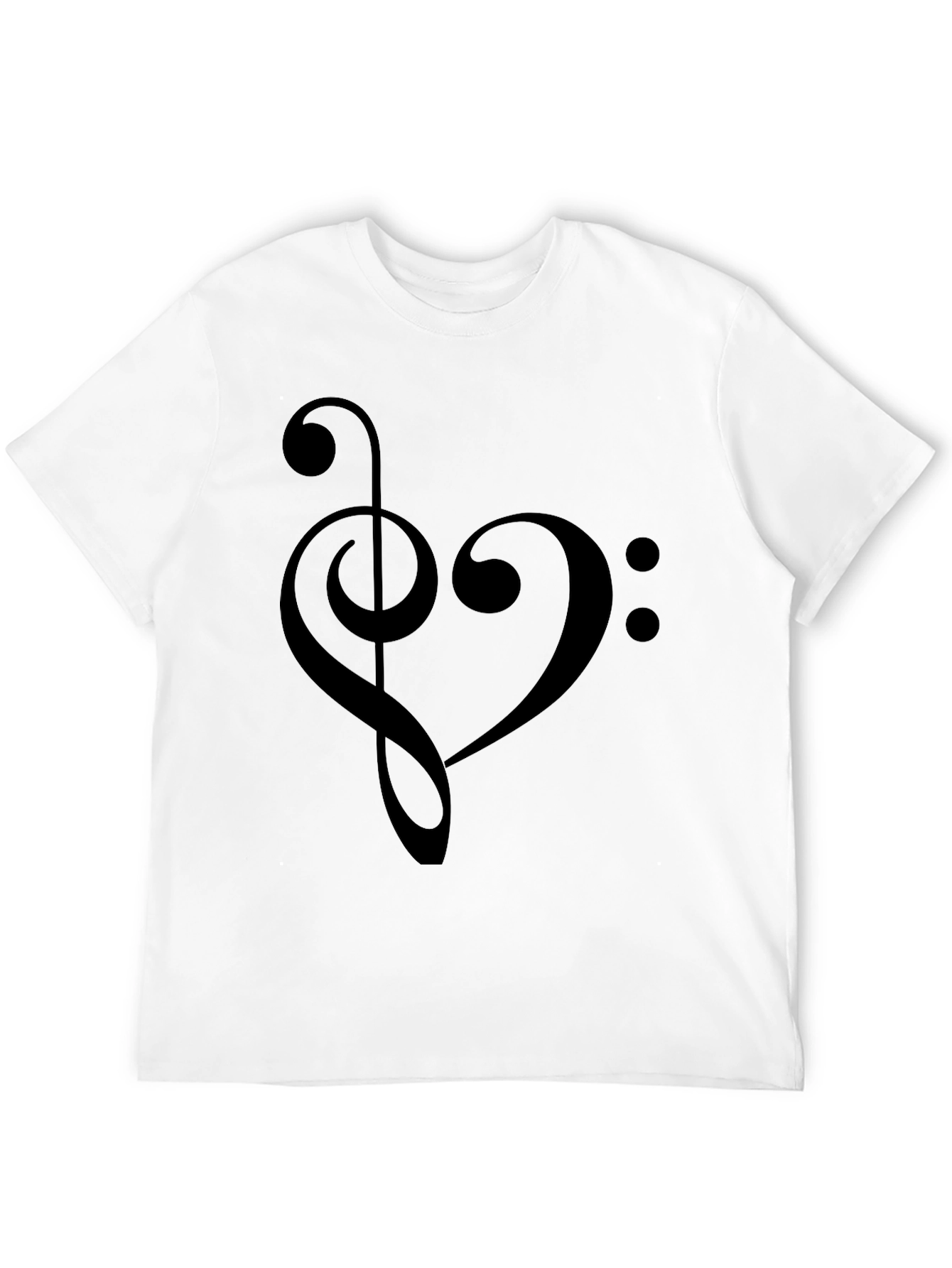 Black Musical Heart T-Shirt - Stylish Graphic Tee view 12