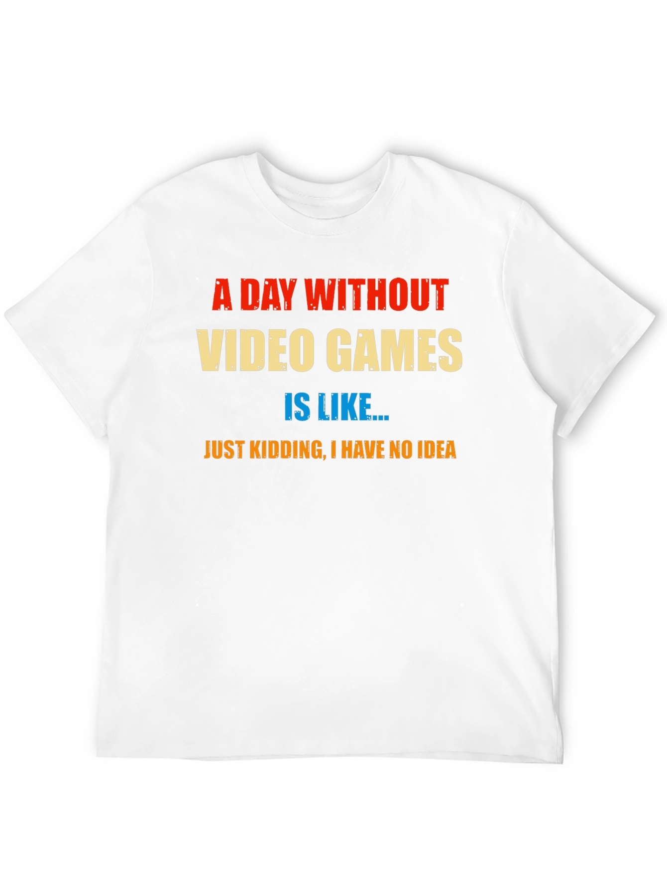 Black Video Game Humor T-Shirt - A Day Without Games view 12