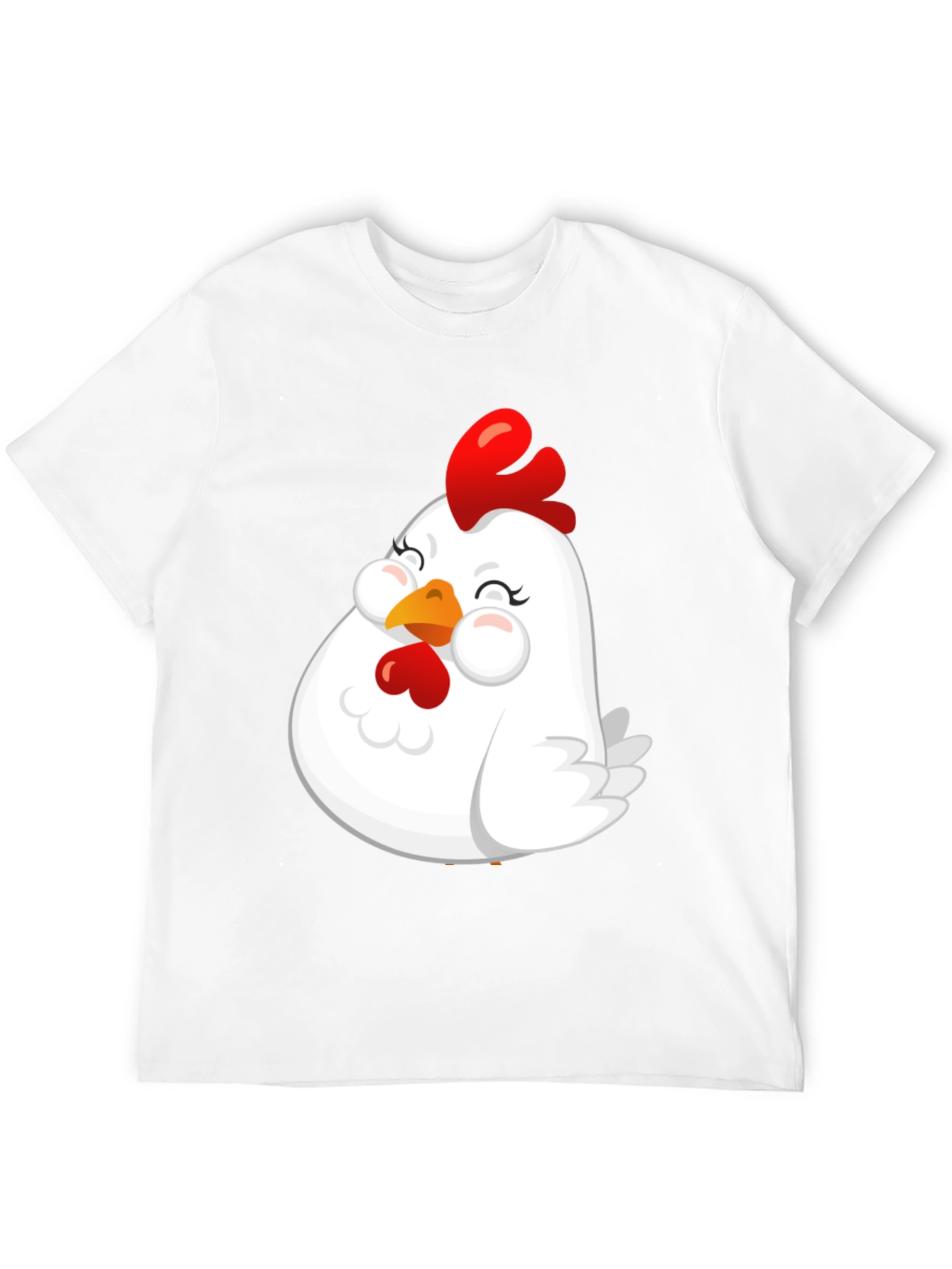 Black Cute Chicken Graphic T-Shirt - Soft Cotton Blend view 12