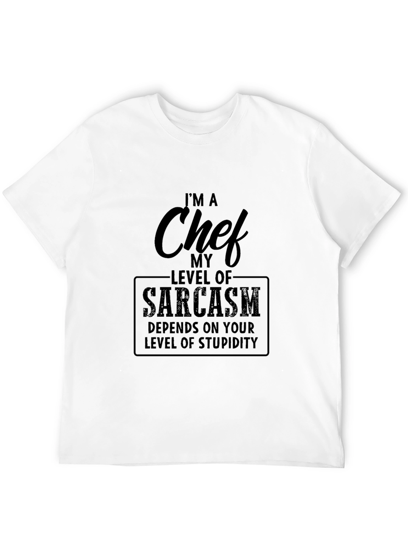 Black Chef Sarcasm T-Shirt - Funny Cooking Tee view 12