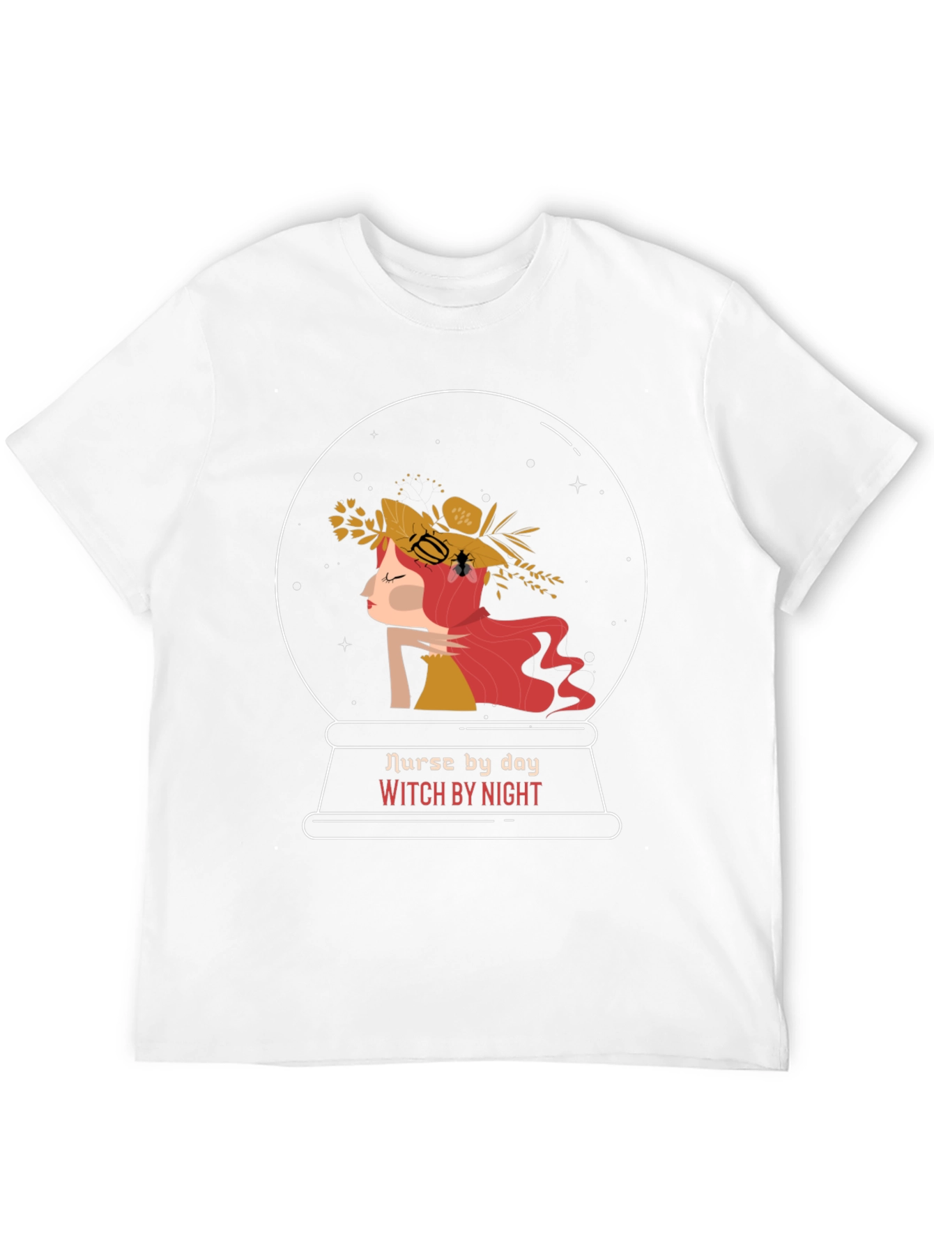 Black Nurse by Day Witch by Night Graphic T-Shirt view 12