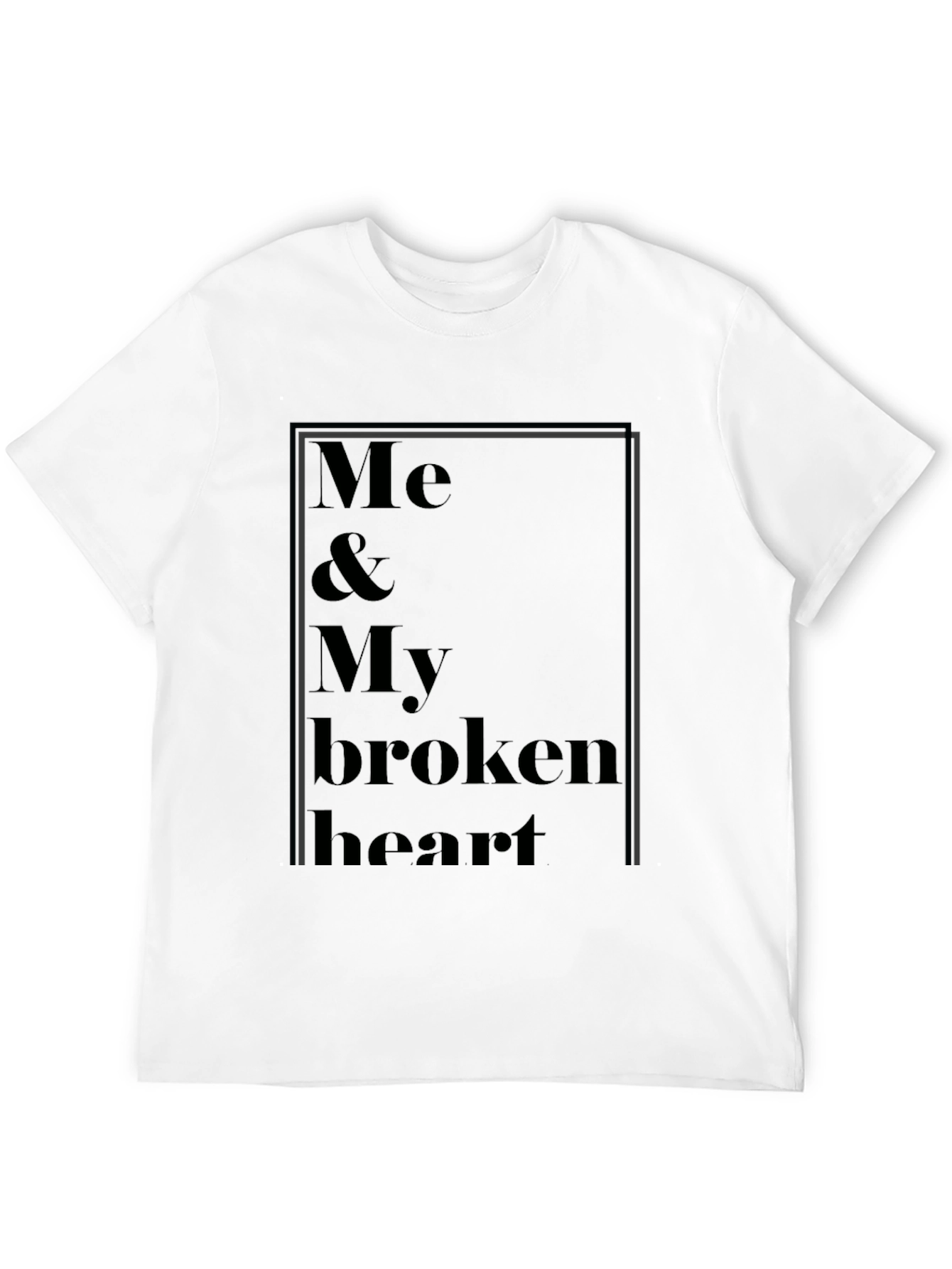Black Me & My Broken Heart Graphic Tee - Black view 12