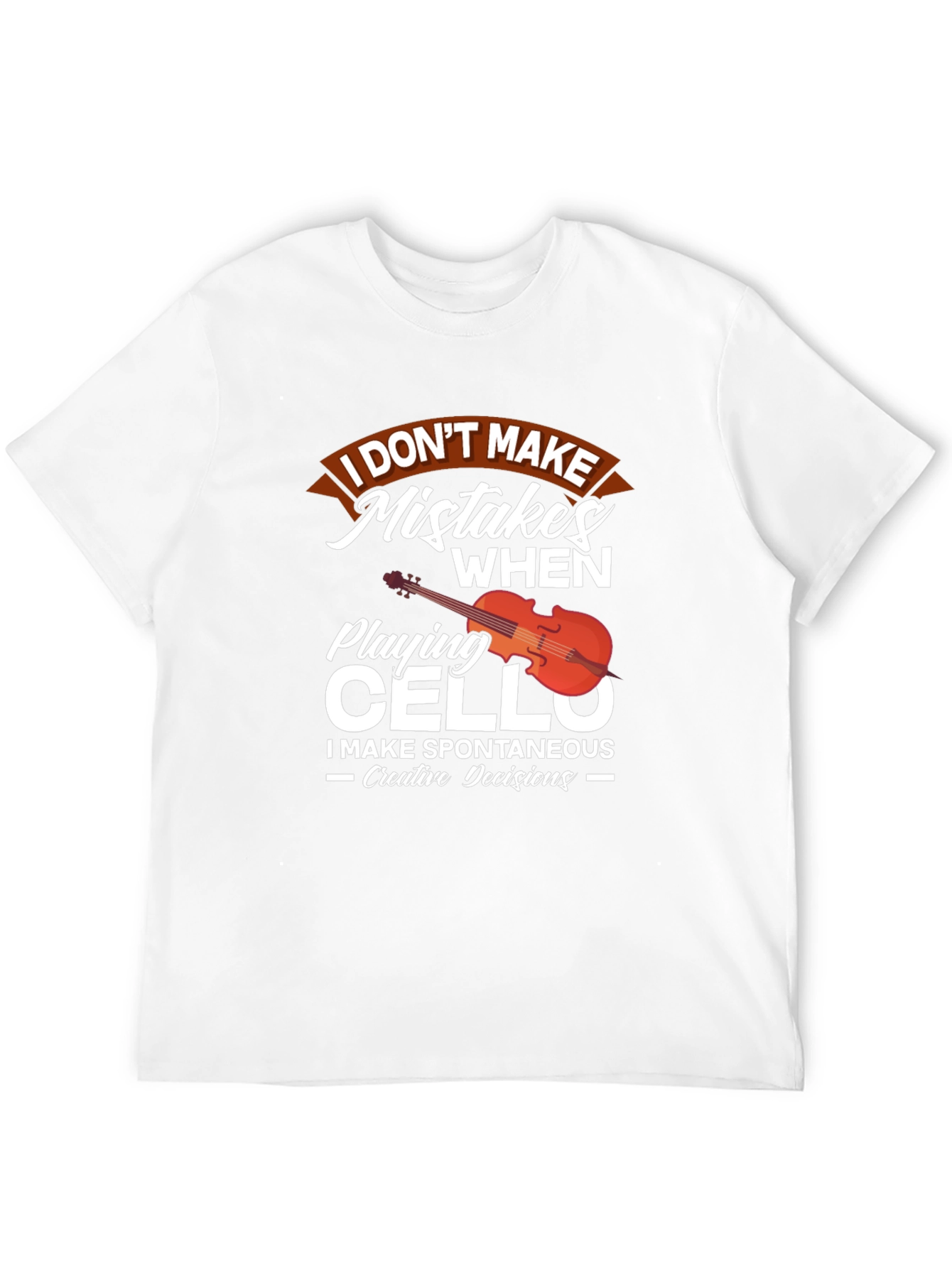 Black Cello Player T-Shirt: I Don't Make Mistakes view 12