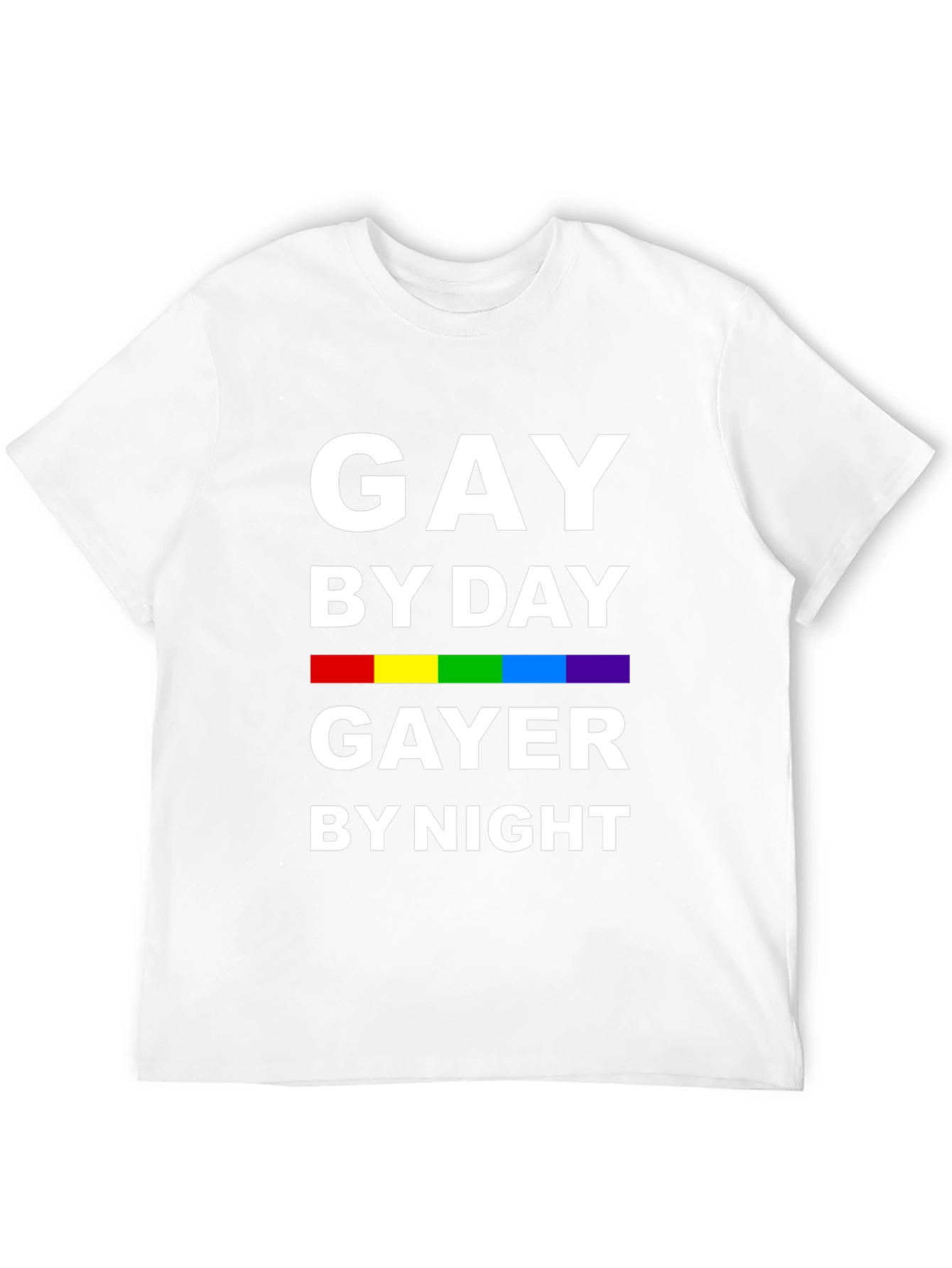 Black Gay By Day Gayer By Night Black Pride T-Shirt view 12