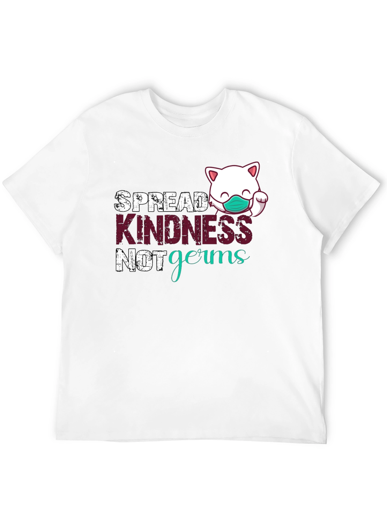 Black Spread Kindness, Not Germs Graphic Tee view 12