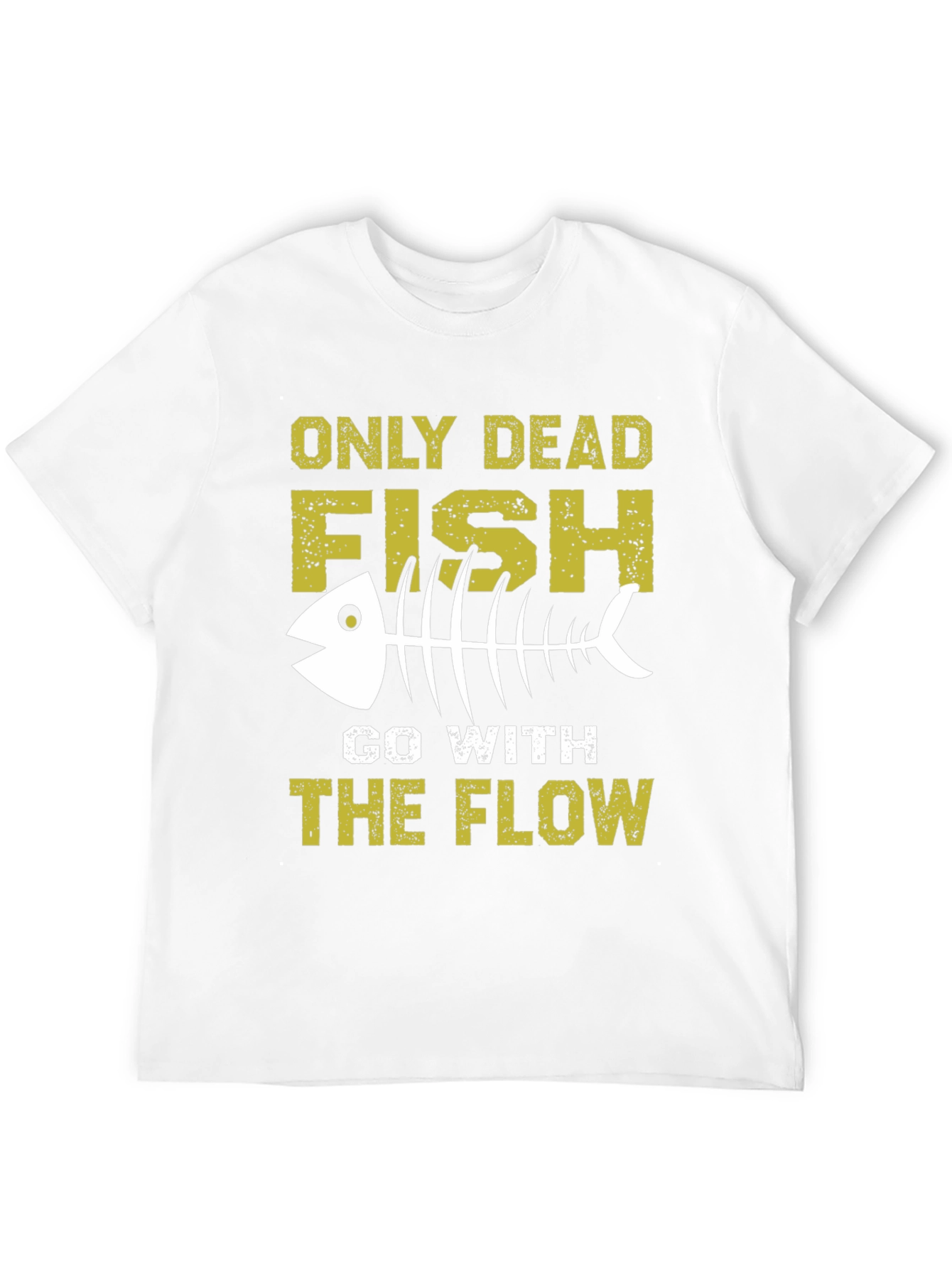 Black Only Dead Fish T-Shirt - Go with the Flow Tee view 12