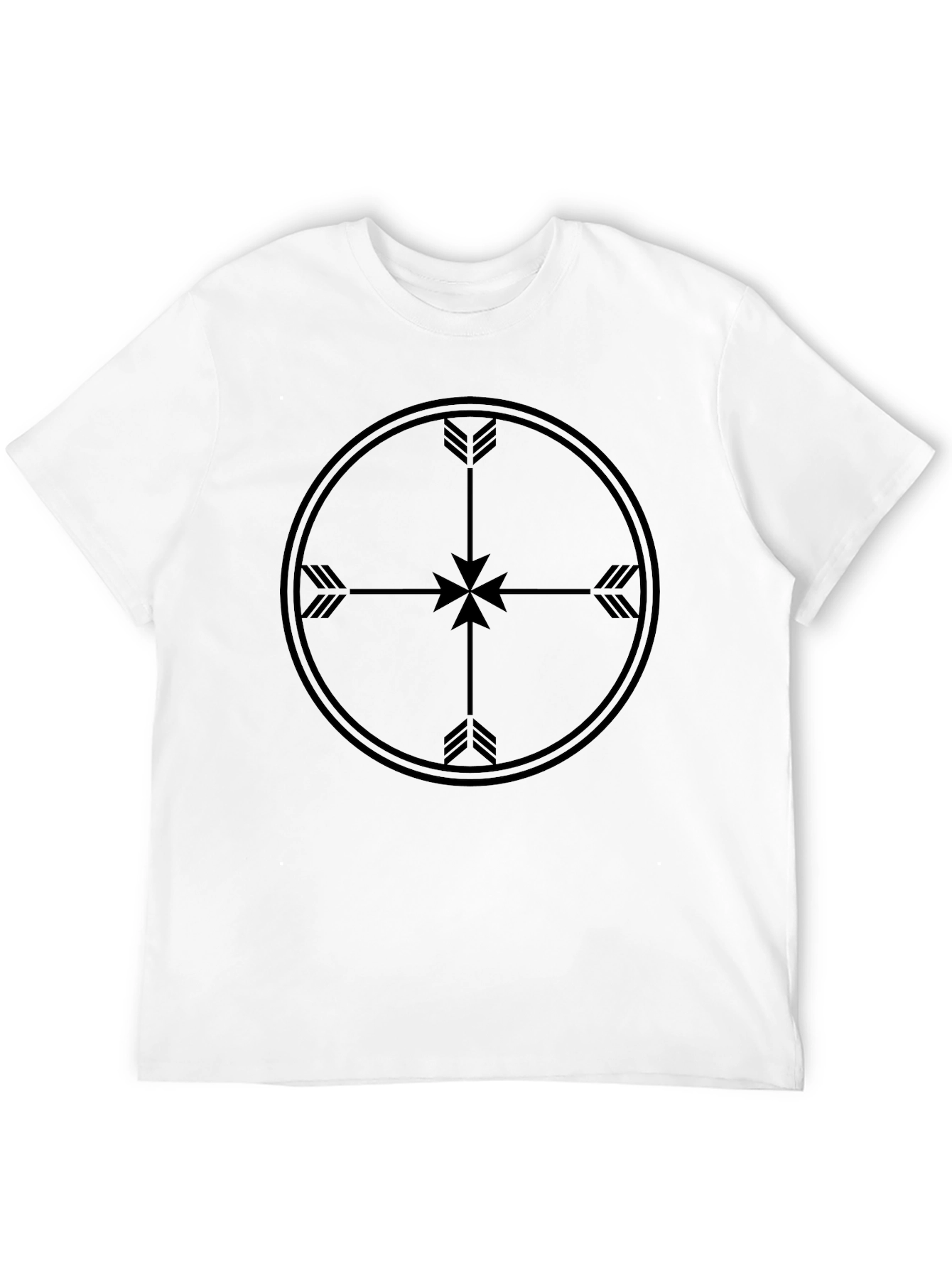Black Men's Black Arrow Target Graphic T-Shirt view 12
