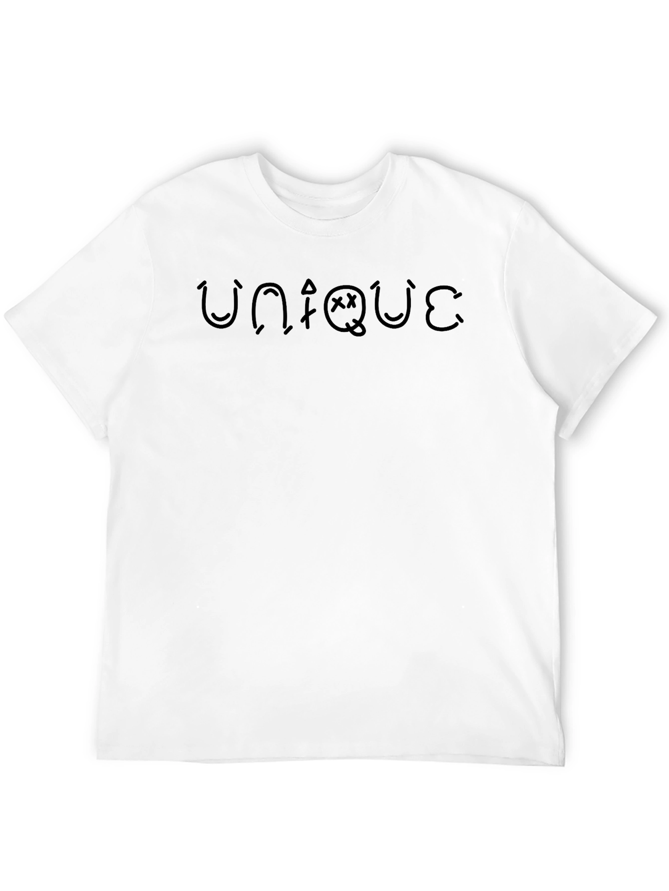 Black Unique Graphic Print Black T-Shirt view 12