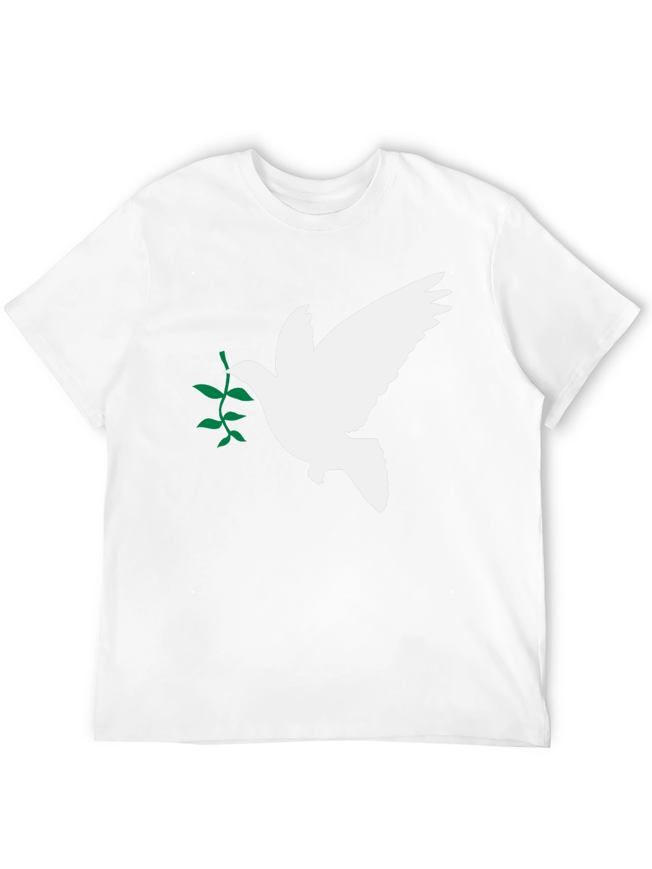 Black Peace Dove Olive Branch Black T-Shirt view 12