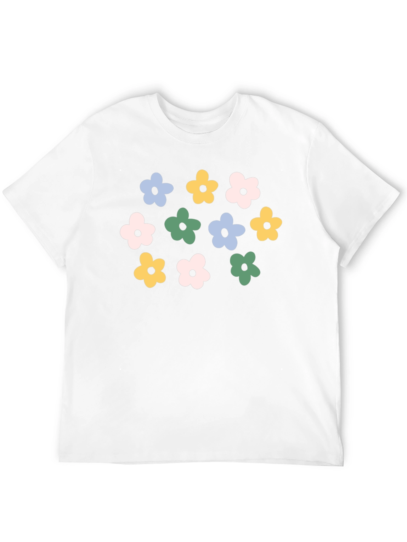 Black Floral Graphic Print Black T-Shirt view 12