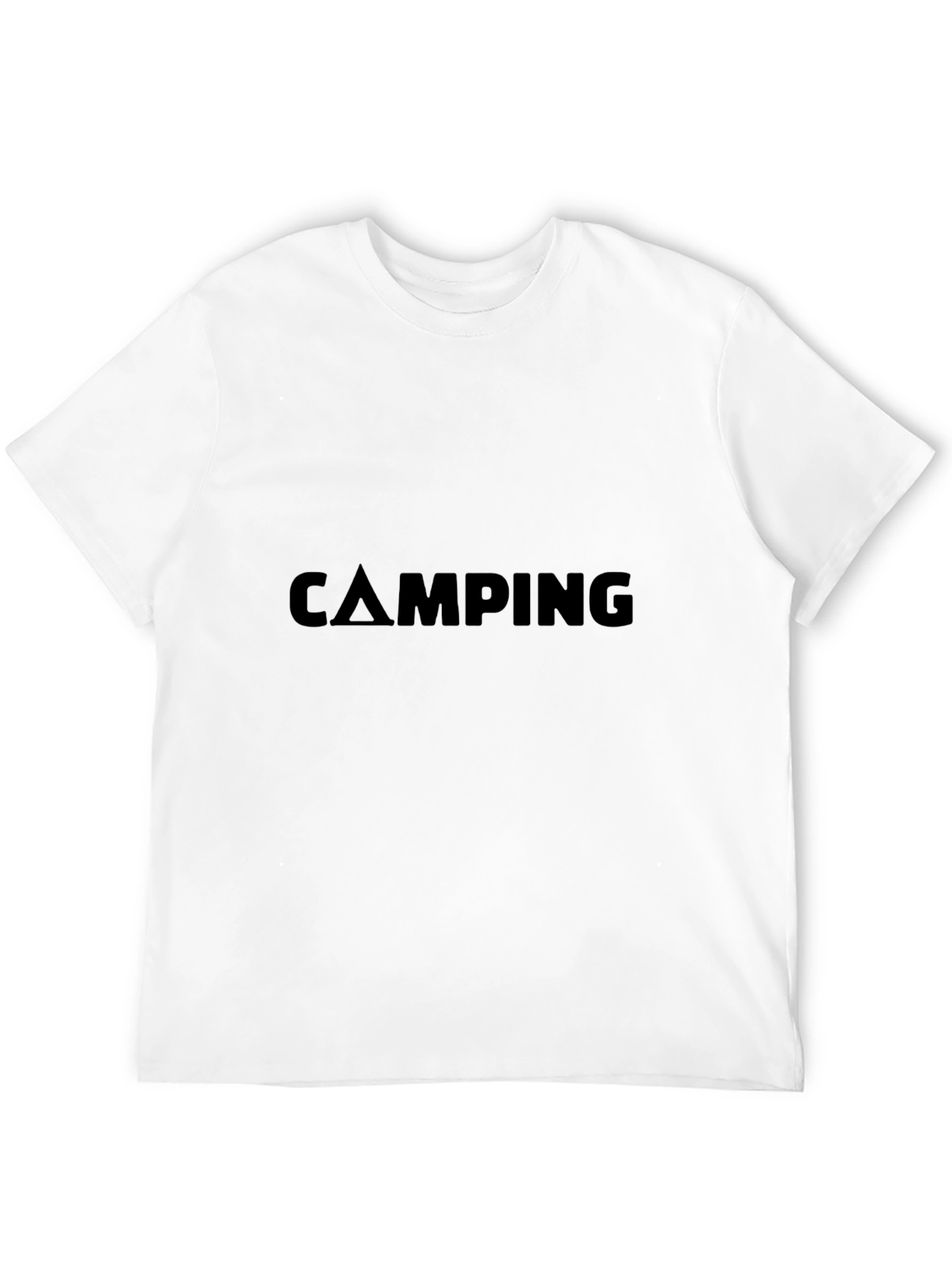 Black Camping Adventure Tee - Black Cotton T-Shirt view 12