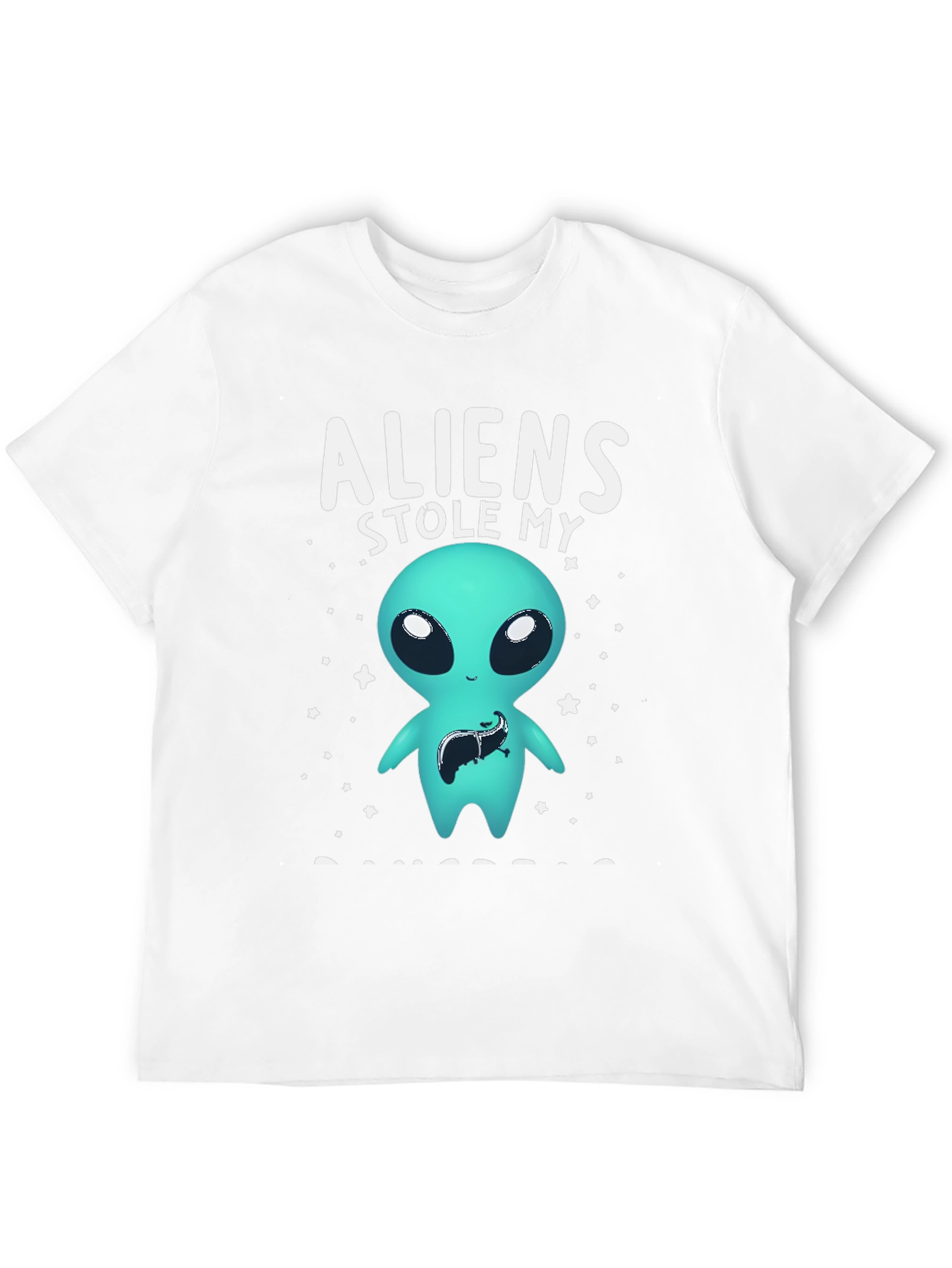 Black Aliens Stole My Liver Graphic Tee view 12