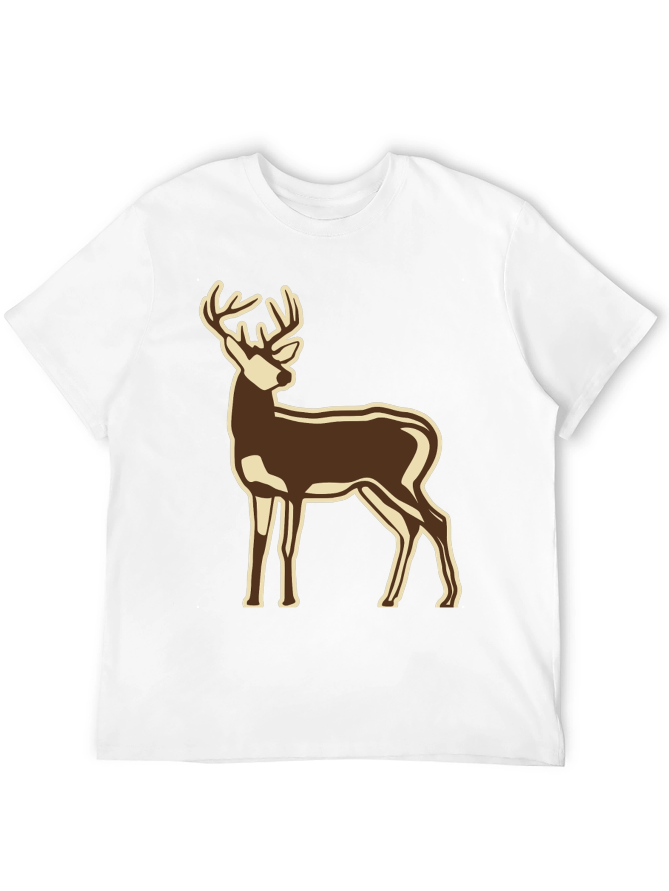 Black Deer Graphic Black T-Shirt view 12