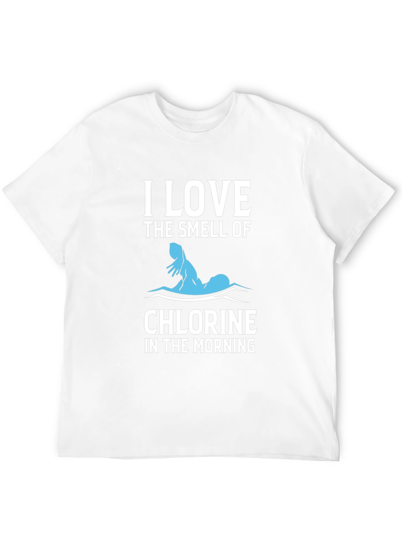 Black I Love The Smell of Chlorine T-Shirt view 12