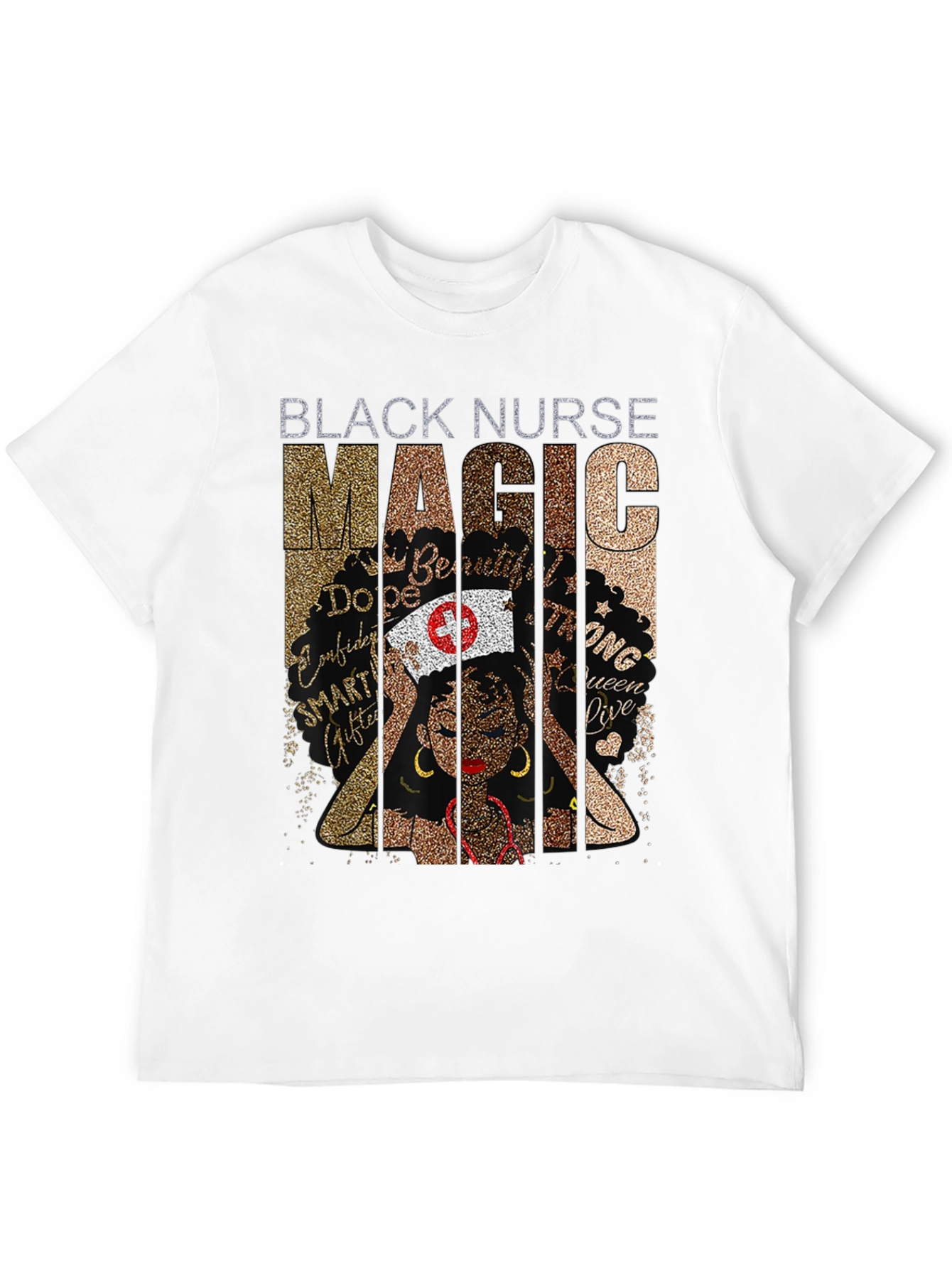 Black Black Nurse Magic Graphic T-Shirt view 12